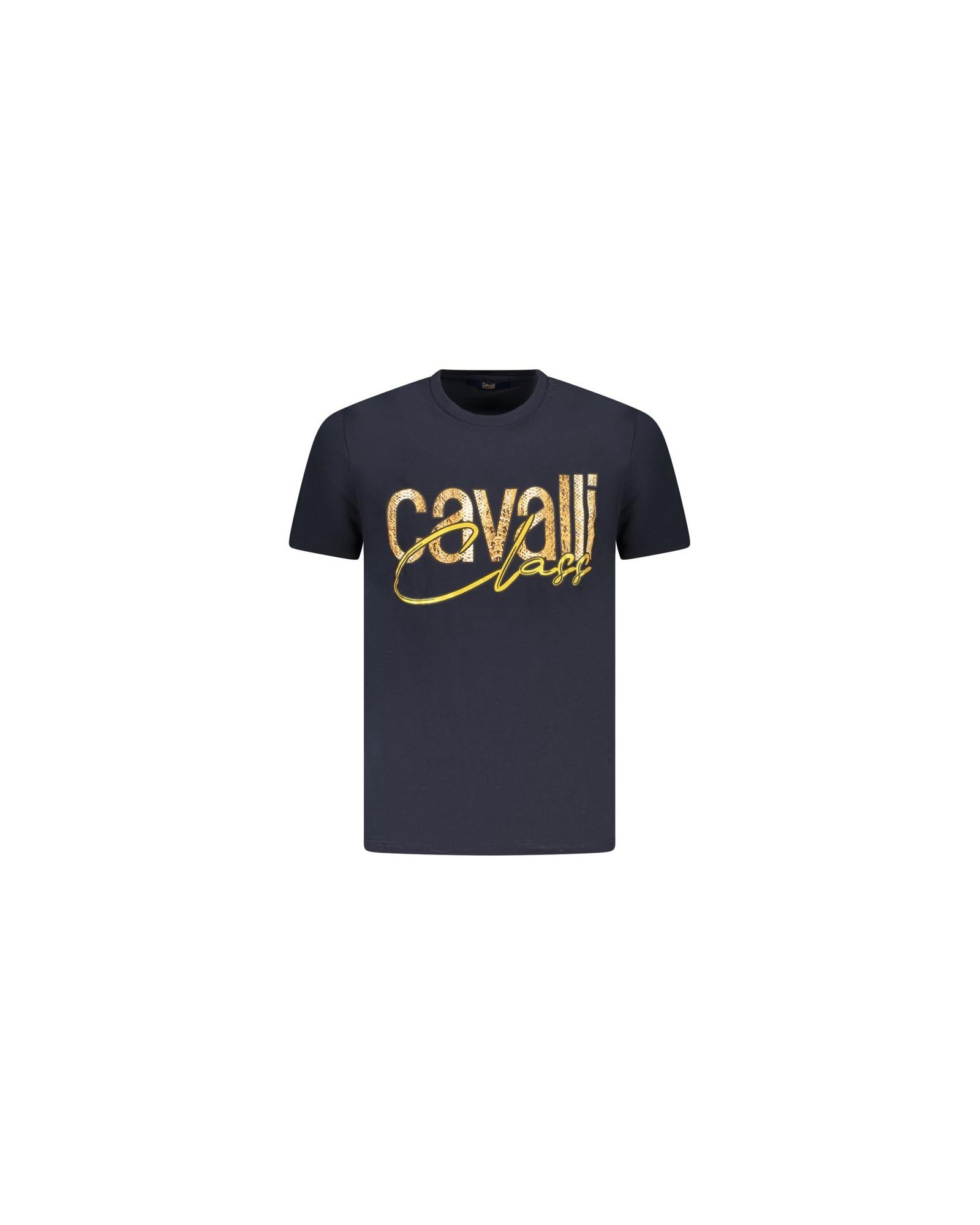 Cavalli Class Men's Blue Cotton  T-Shirt - M