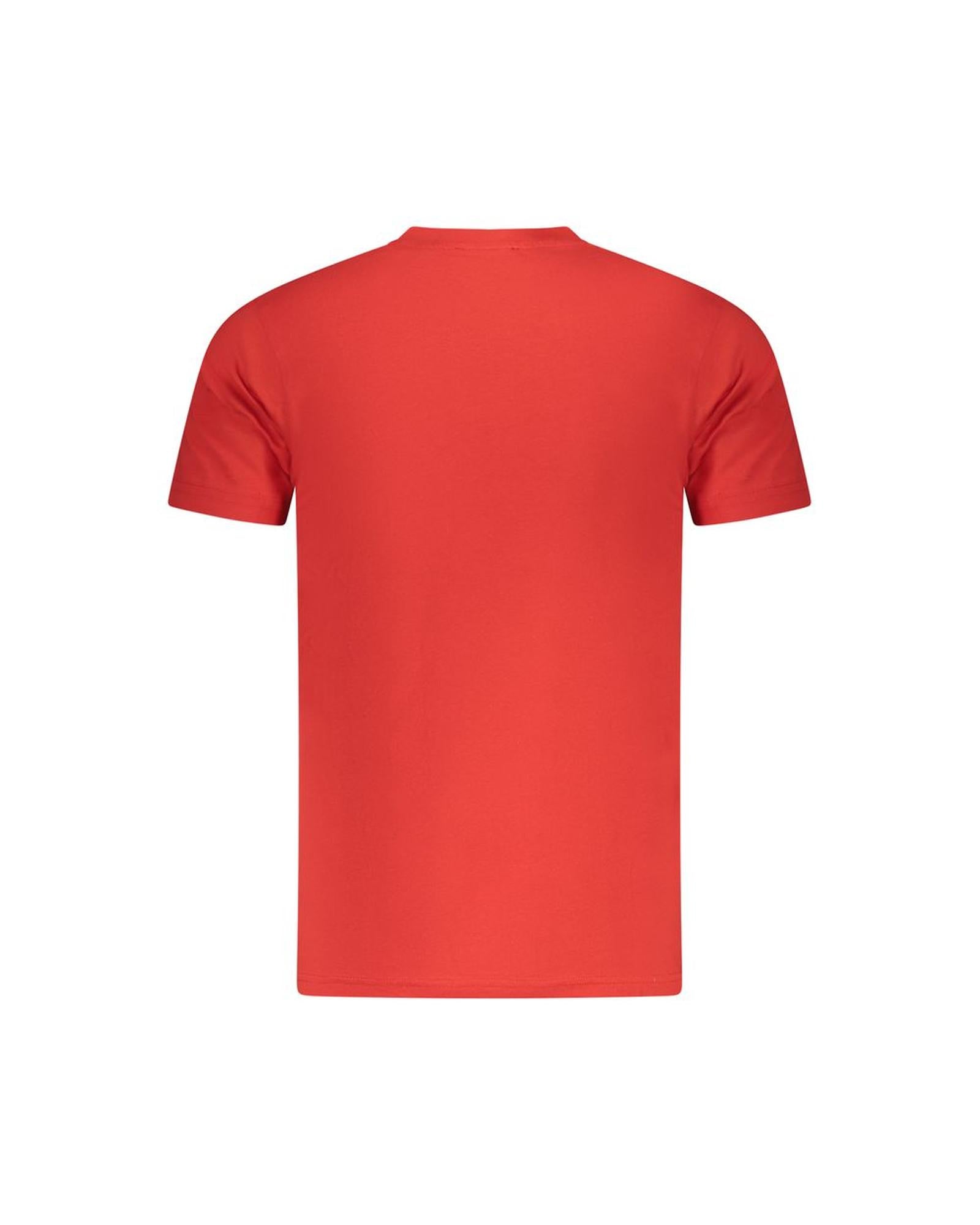 Cavalli Class Men's Red Cotton  T-Shirt - 2XL