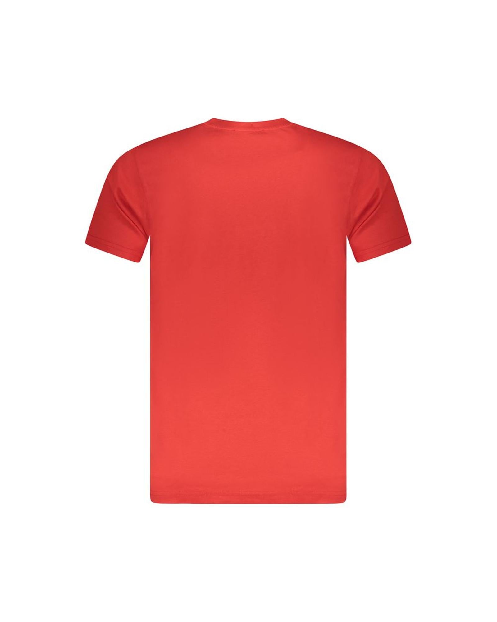 Cavalli Class Men's Red Cotton  T-Shirt - 2XL