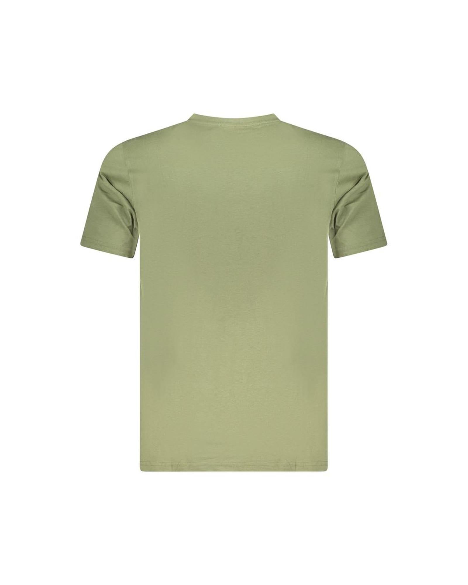 Cavalli Class Men's Green Cotton  T-Shirt - 2XL