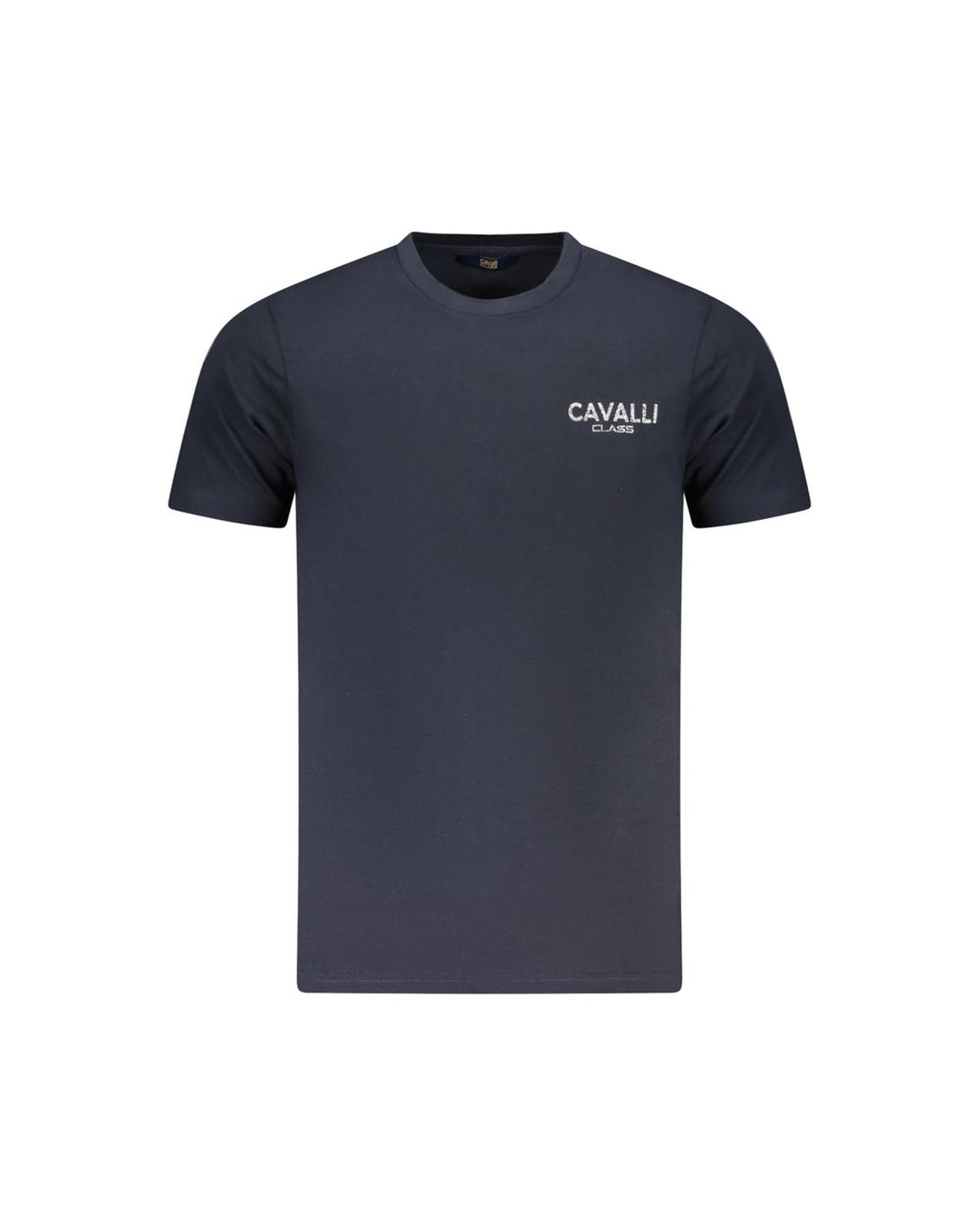 Cavalli Class Men's Blue Cotton  T-Shirt - M