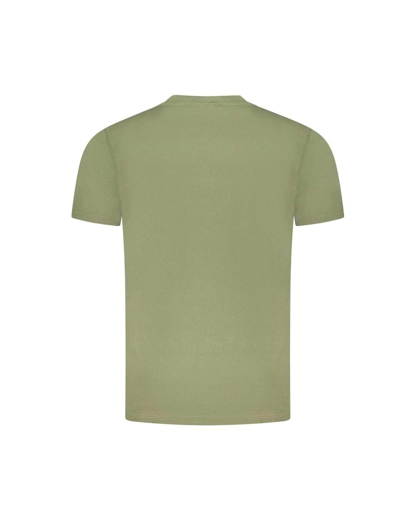 Cavalli Class Men's Green Cotton  T-Shirt - 2XL