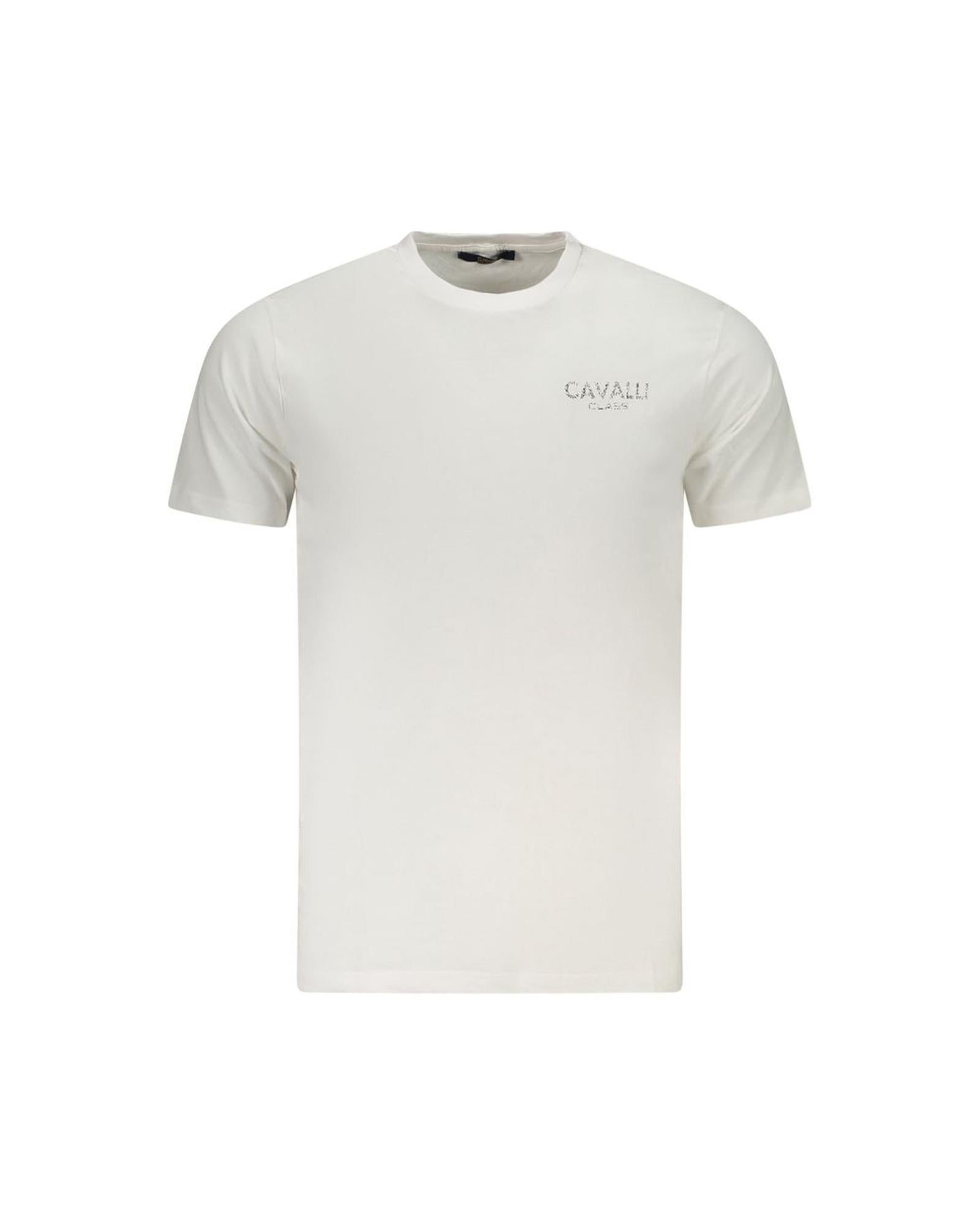 Cavalli Class Men's White Cotton 's T-Shirt - M