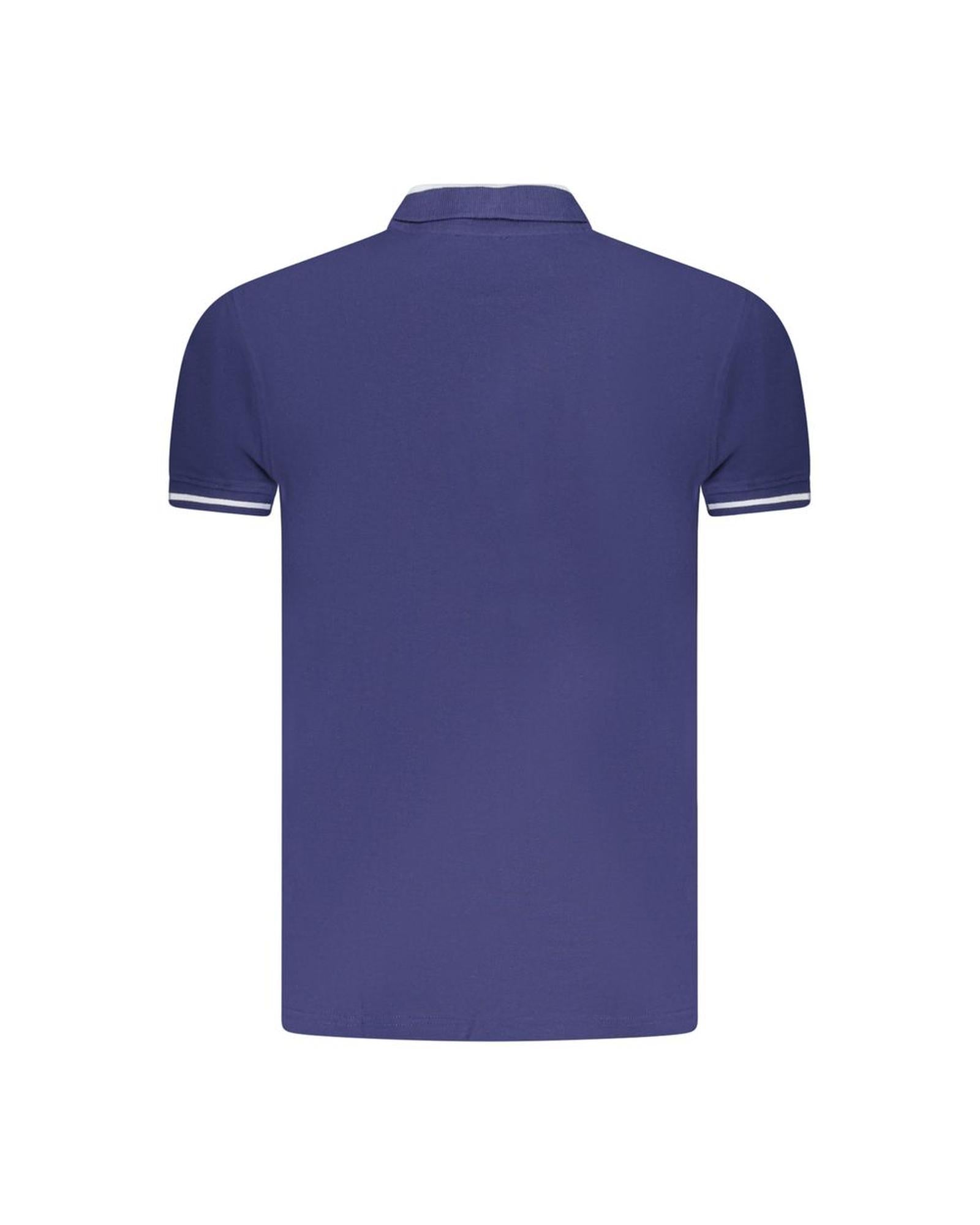 Cavalli Class Men's Blue Cotton Polo Shirt - 2XL