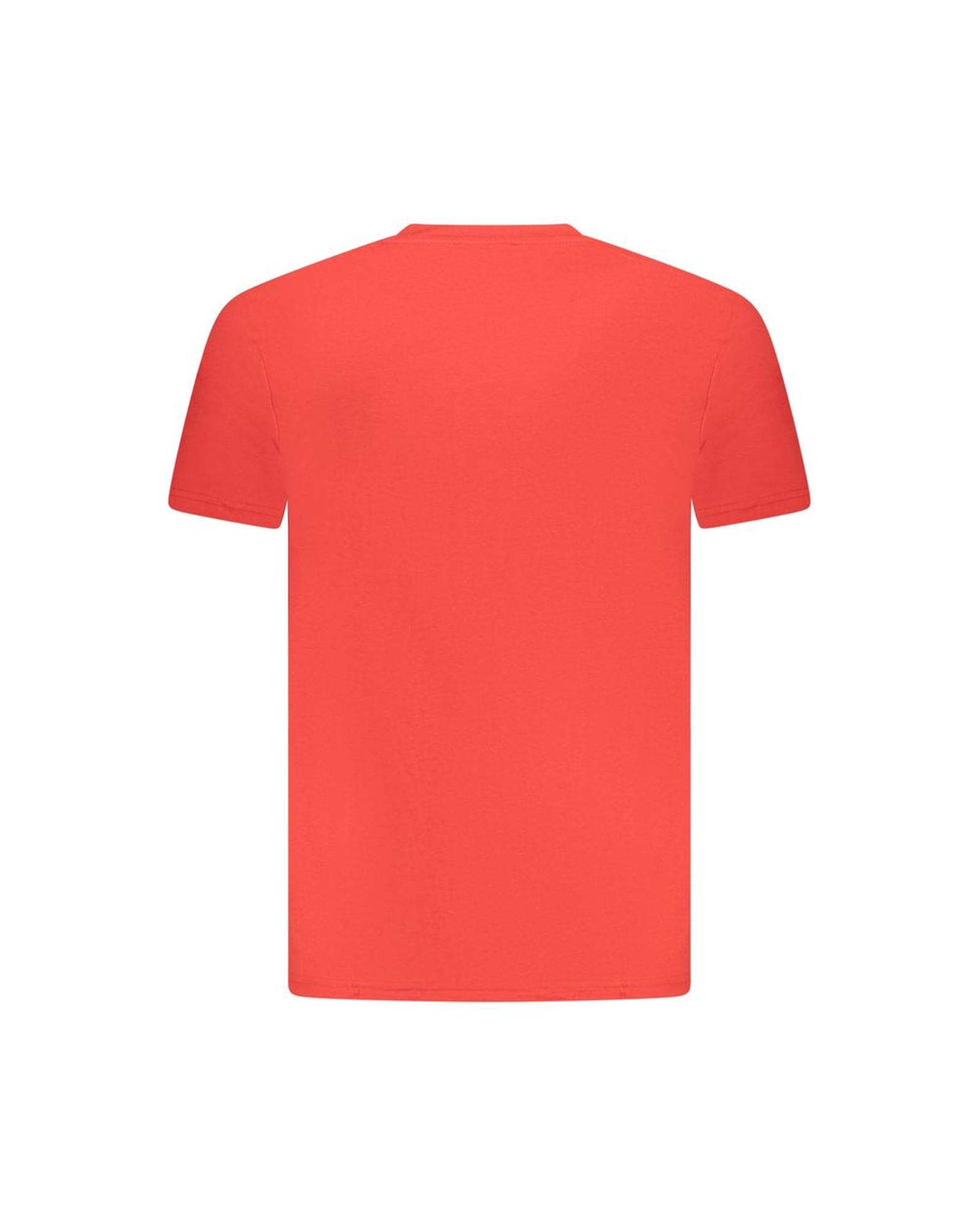 Cavalli Class Men's Red Cotton  T-Shirt - 2XL
