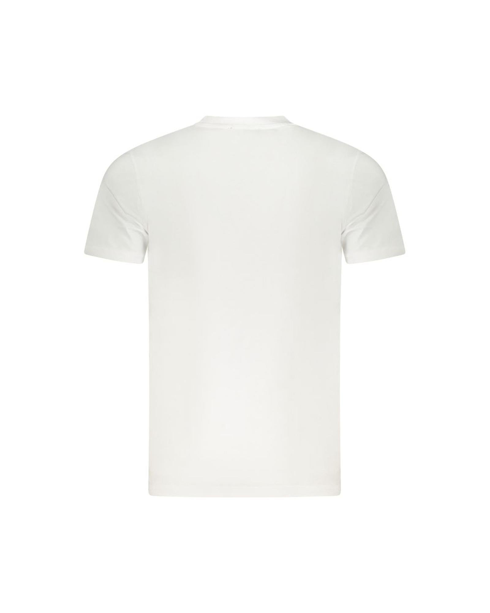 Cavalli Class Men's White Cotton  T-Shirt - 2XL