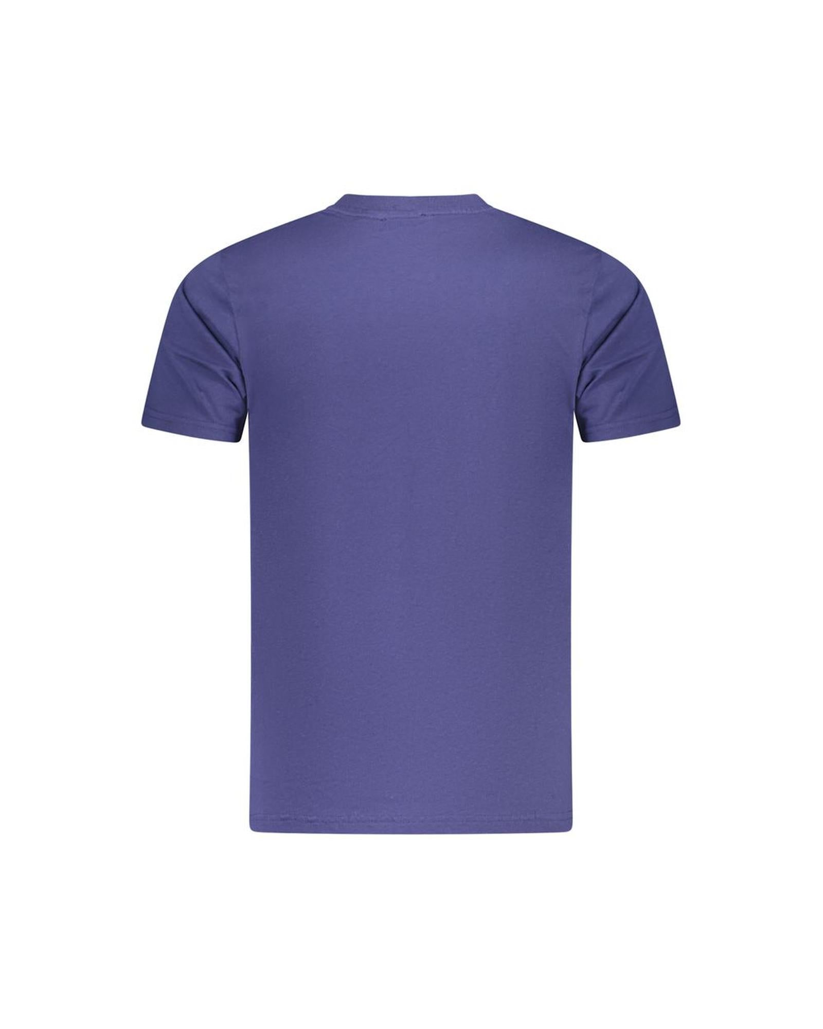 Cavalli Class Men's Blue Cotton  T-Shirt - 2XL