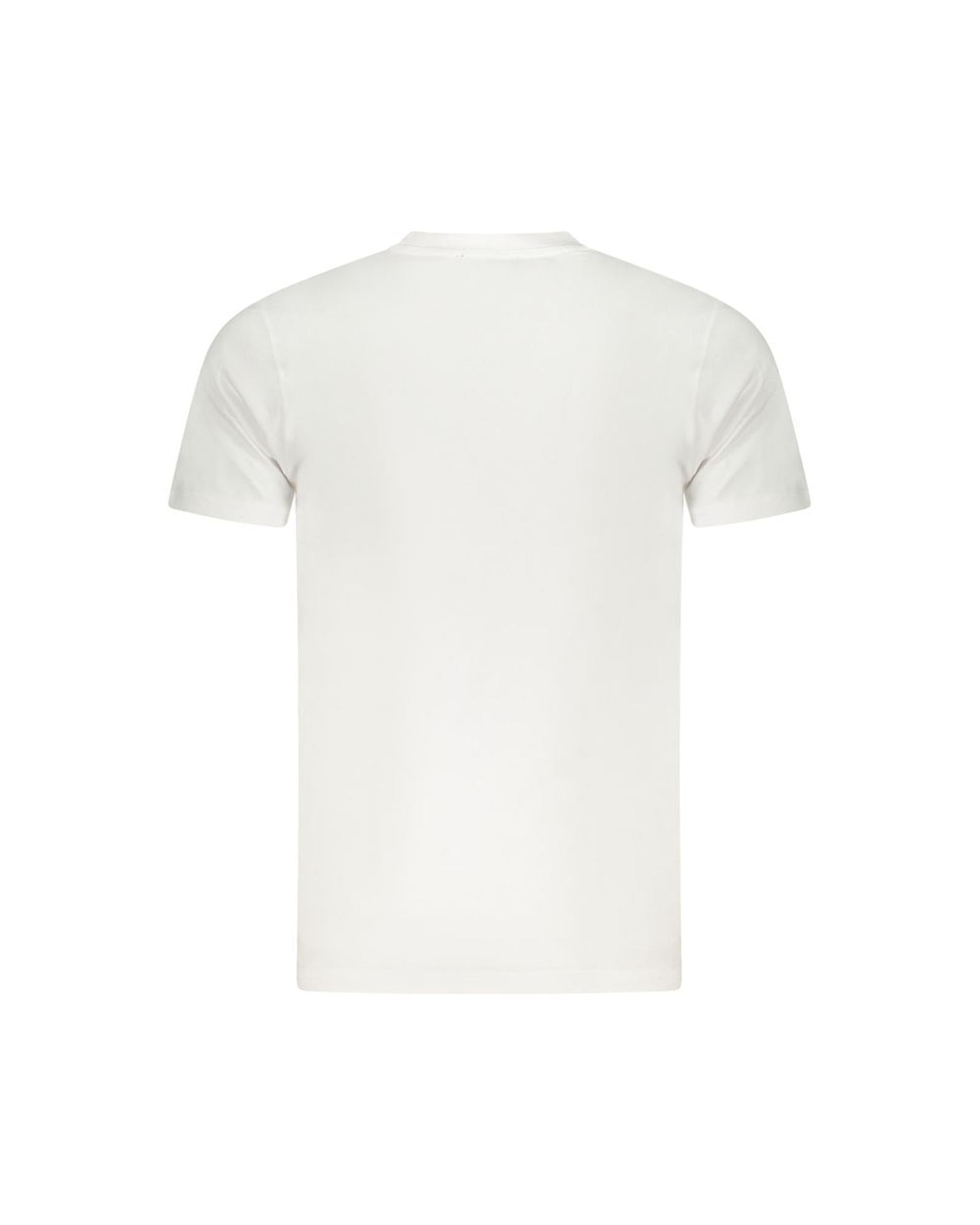 Cavalli Class Men's White Cotton  T-Shirt - L