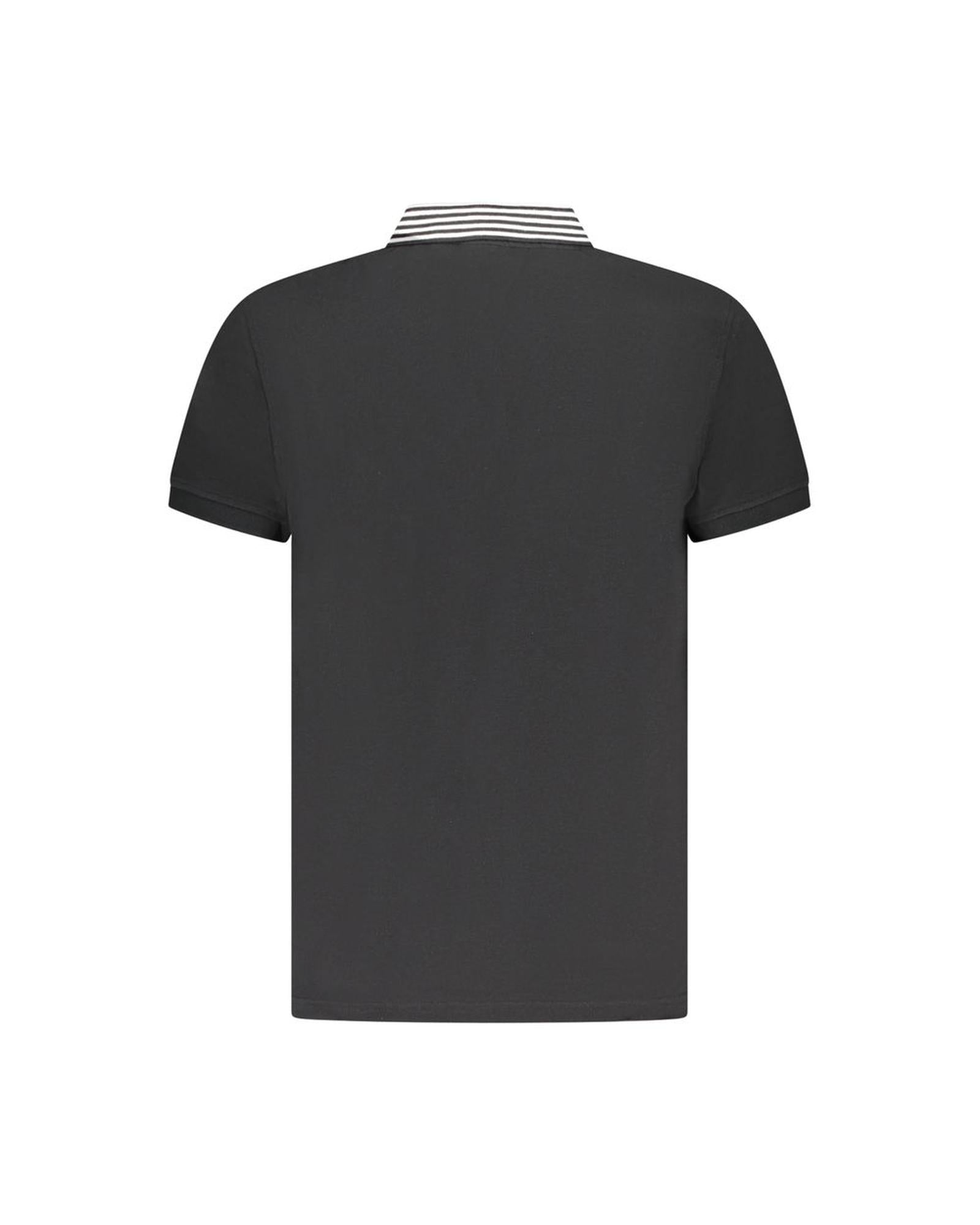 Cavalli Class Men's Black Cotton Polo Shirt - M