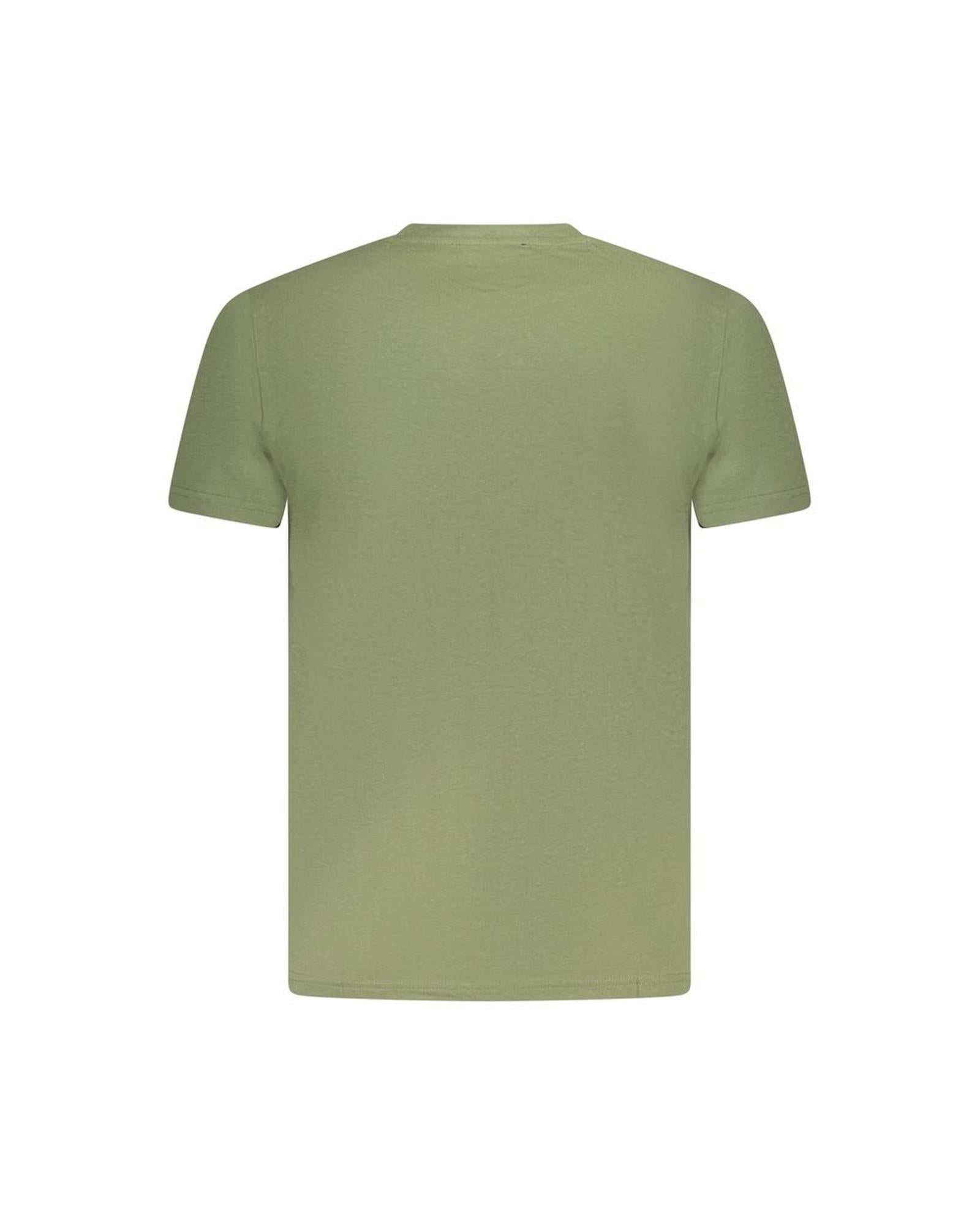 Cavalli Class Men's Green Cotton  T-Shirt - 2XL