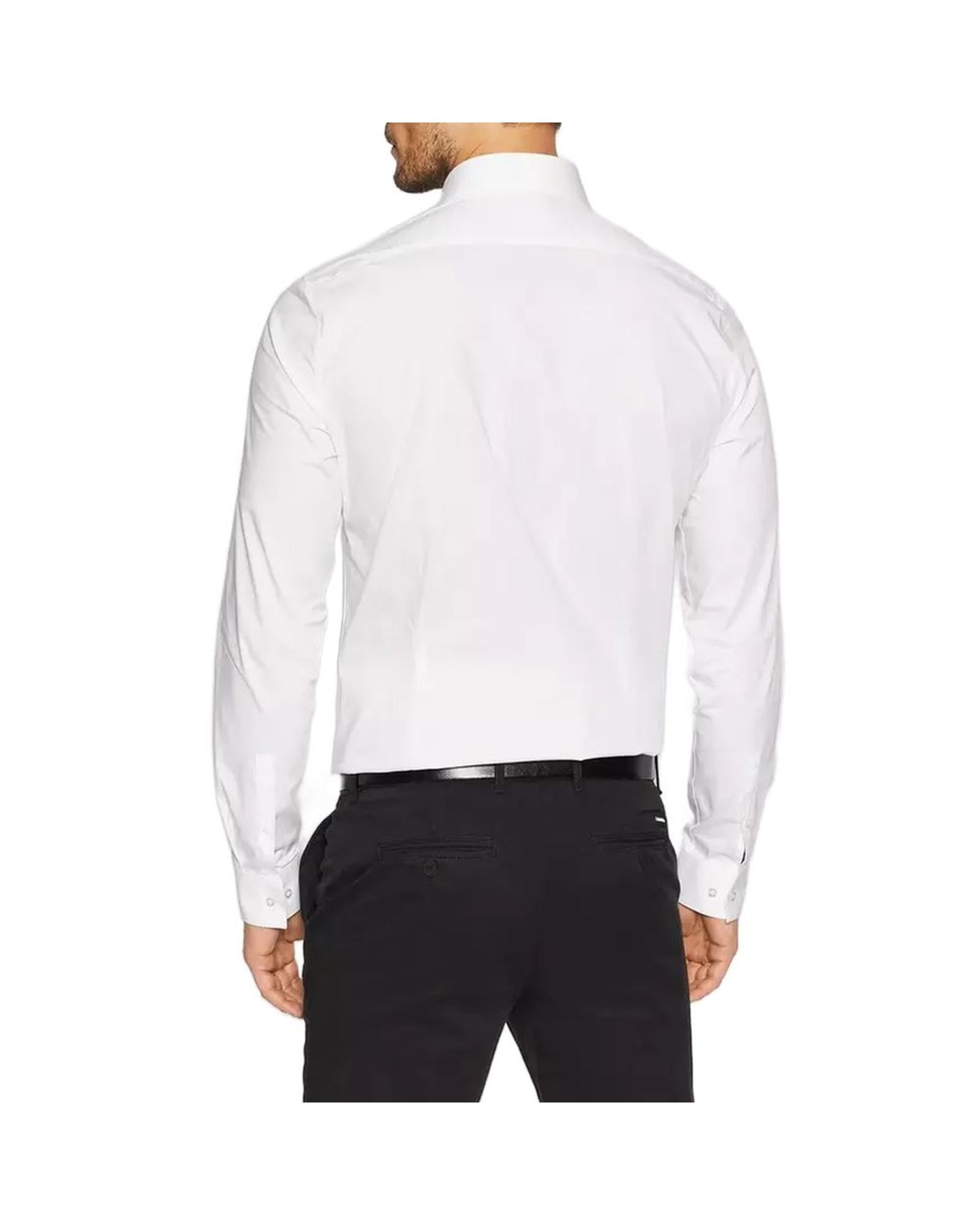 Calvin Klein Men's White Cotton Shirt - 40 EU