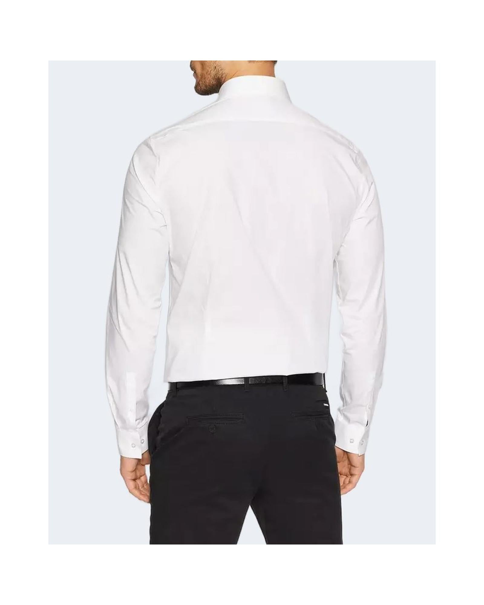 Calvin Klein Men's White Cotton Shirt - 40 EU