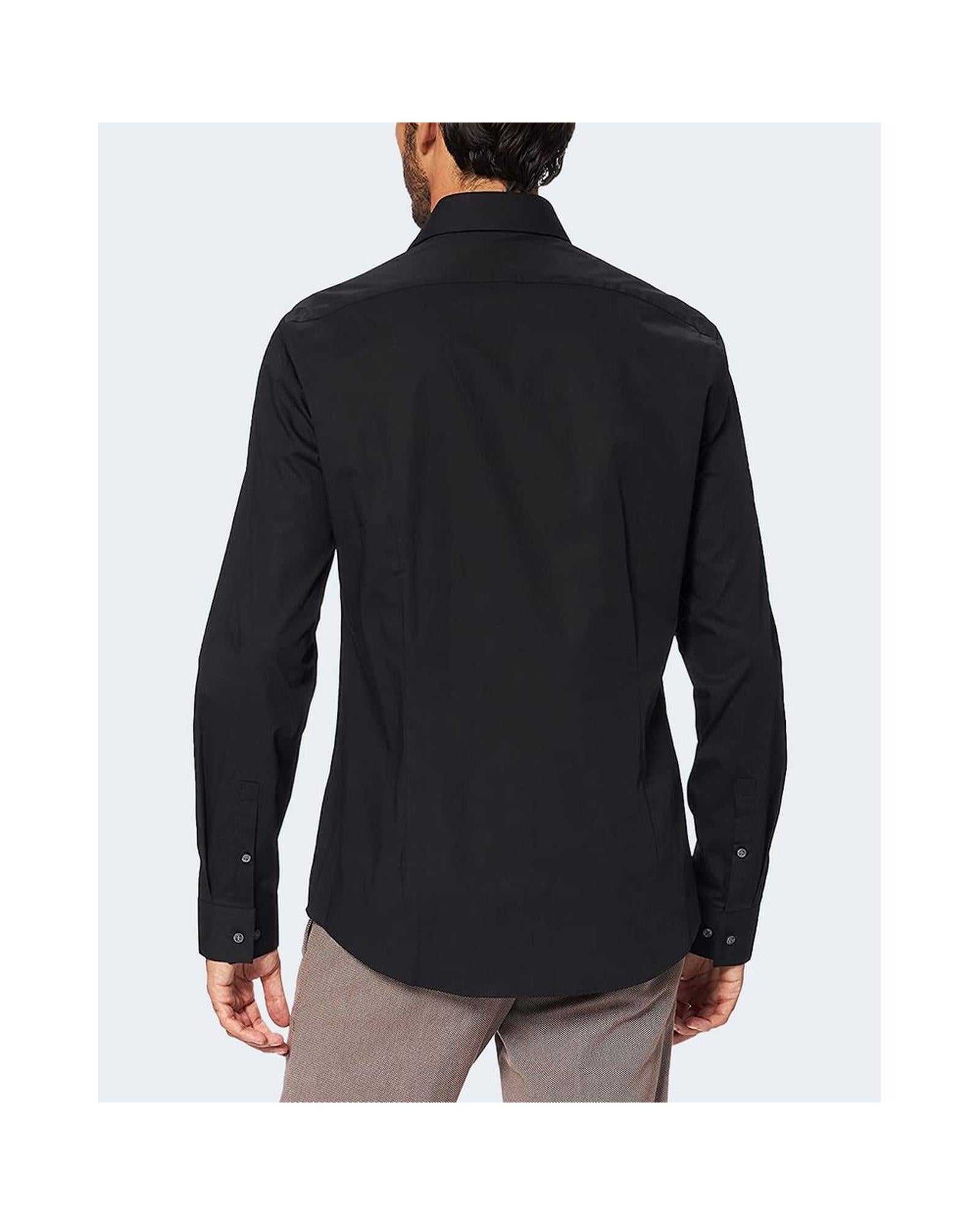 Calvin Klein Men's Black Cotton Shirt - 42 EU 3