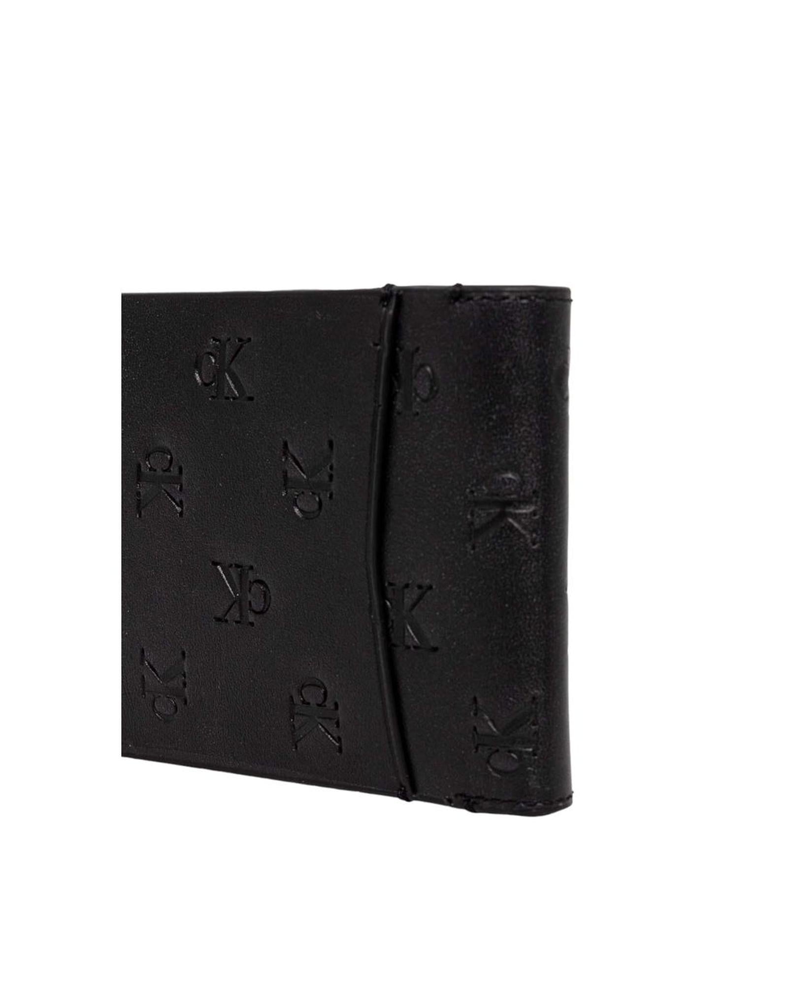Calvin Klein Jeans Men's Black Leather Wallet - One Size