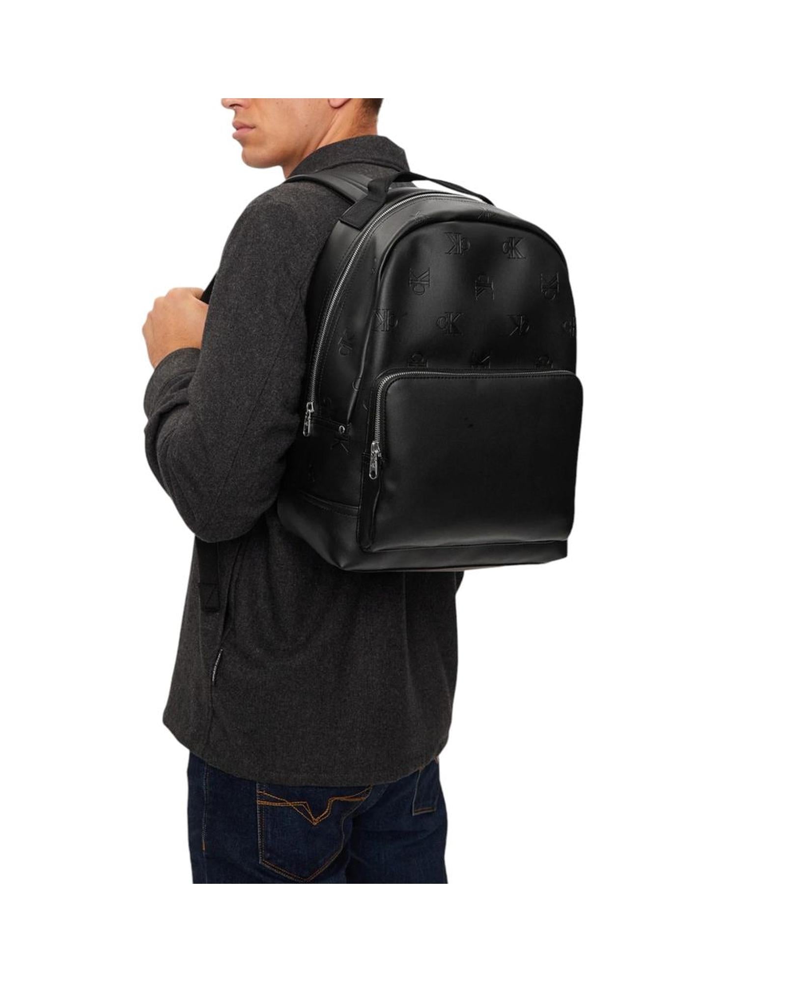 Calvin Klein Jeans Men's Black Polyethylene Backpack - One Size