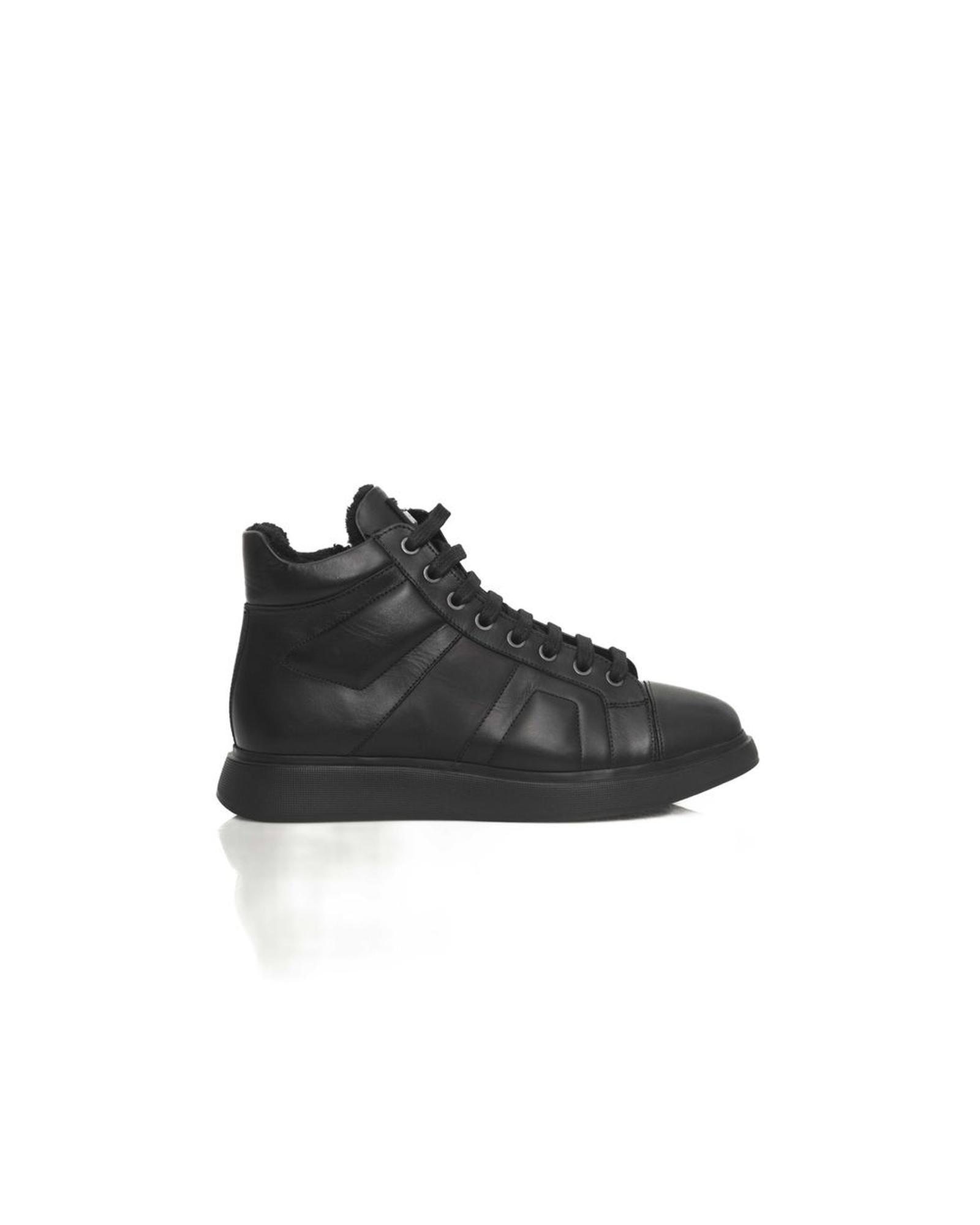 Cerruti 1881 Women's Black COW Leather Sneaker - 37 EU