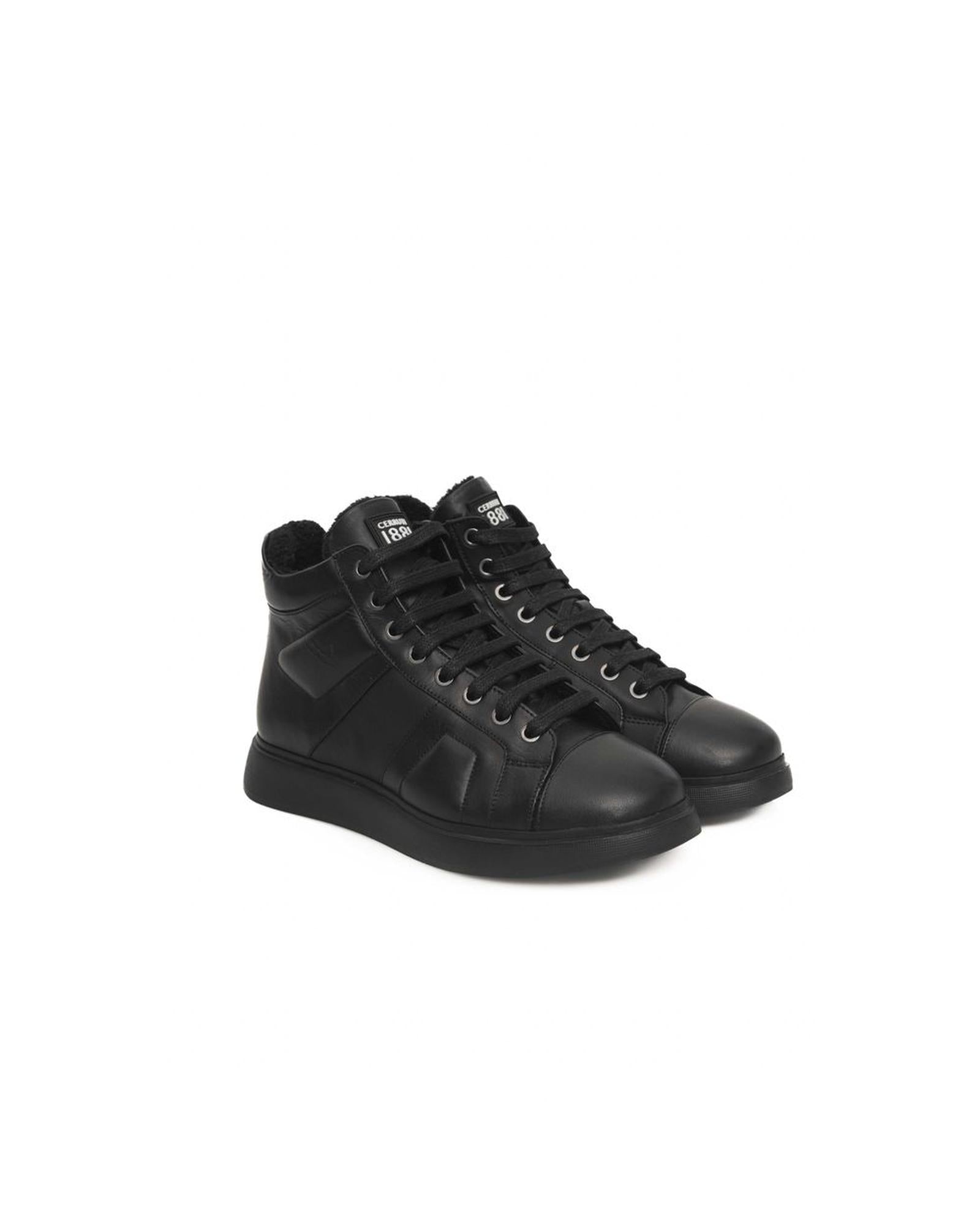 Cerruti 1881 Women's Black COW Leather Sneaker - 38 EU 3