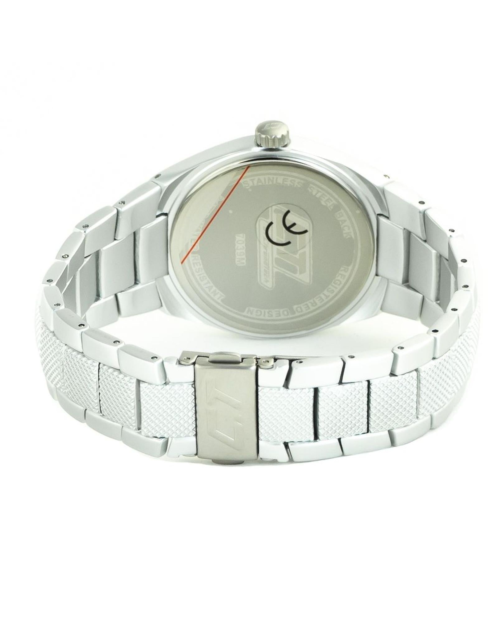 Chronotech Men's Silver Steel Watch - One Size