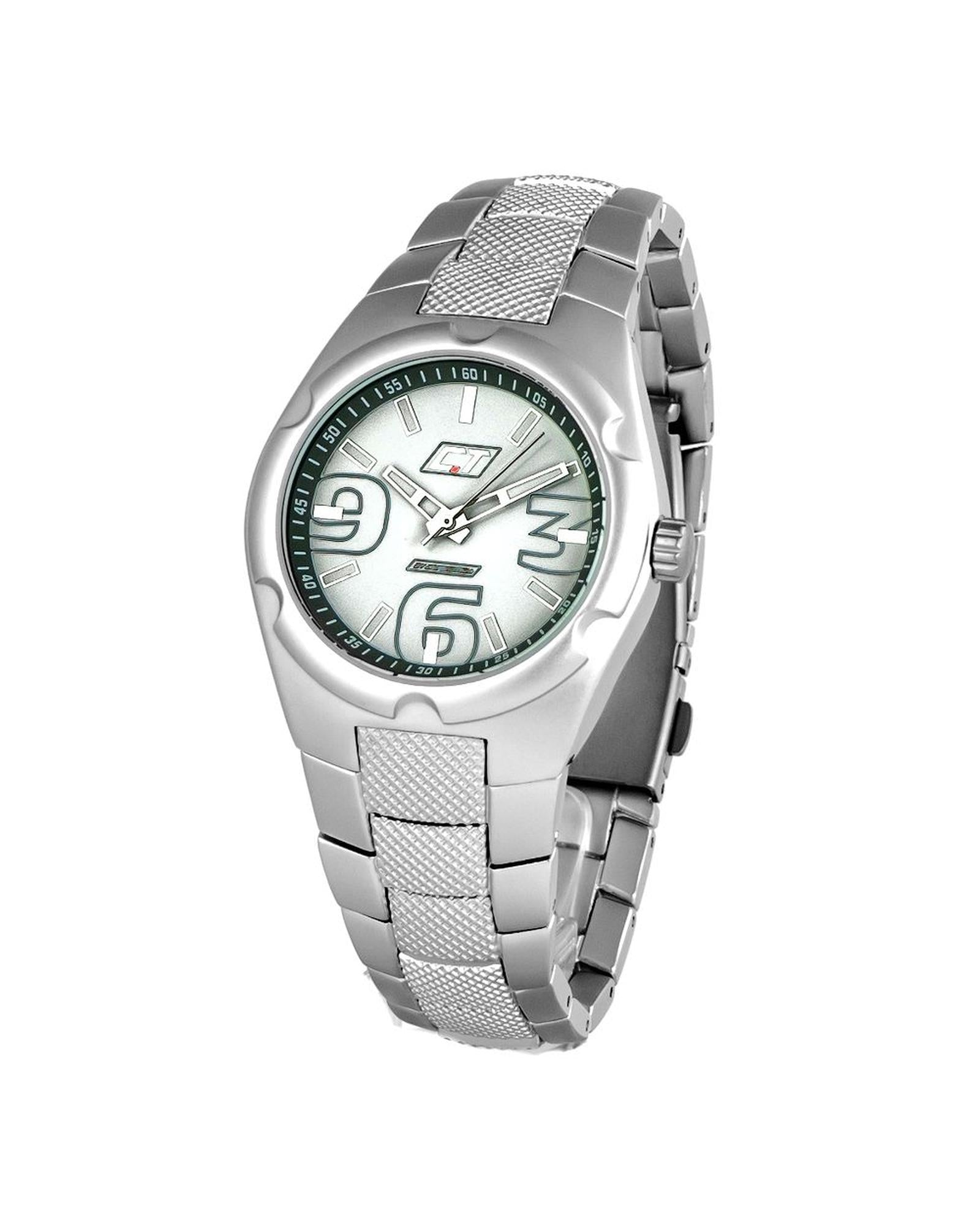 Chronotech Men's Silver Polycarbonate Watch - One Size