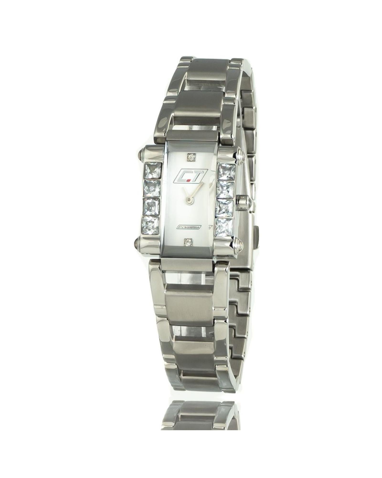 Chronotech Women's Silver Steel Watch - One Size
