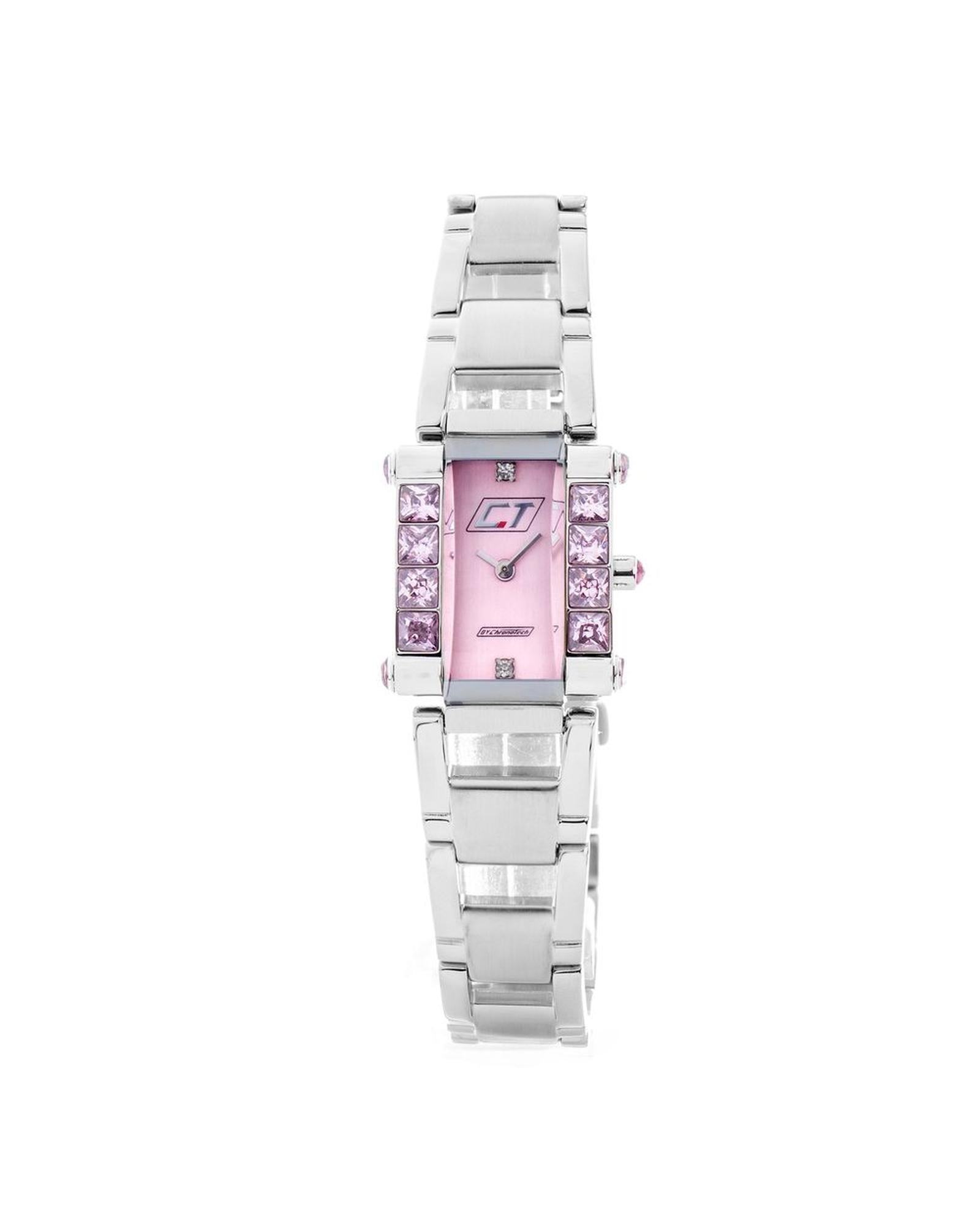 Chronotech Women's Silver Steel Watch - One Size