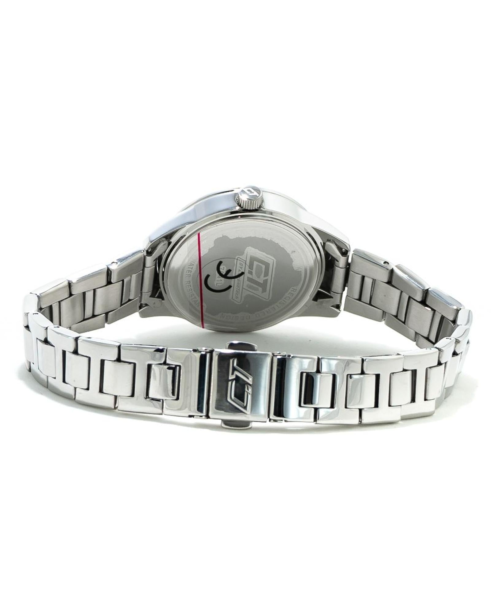 Chronotech Women's Silver Steel Watch - One Size