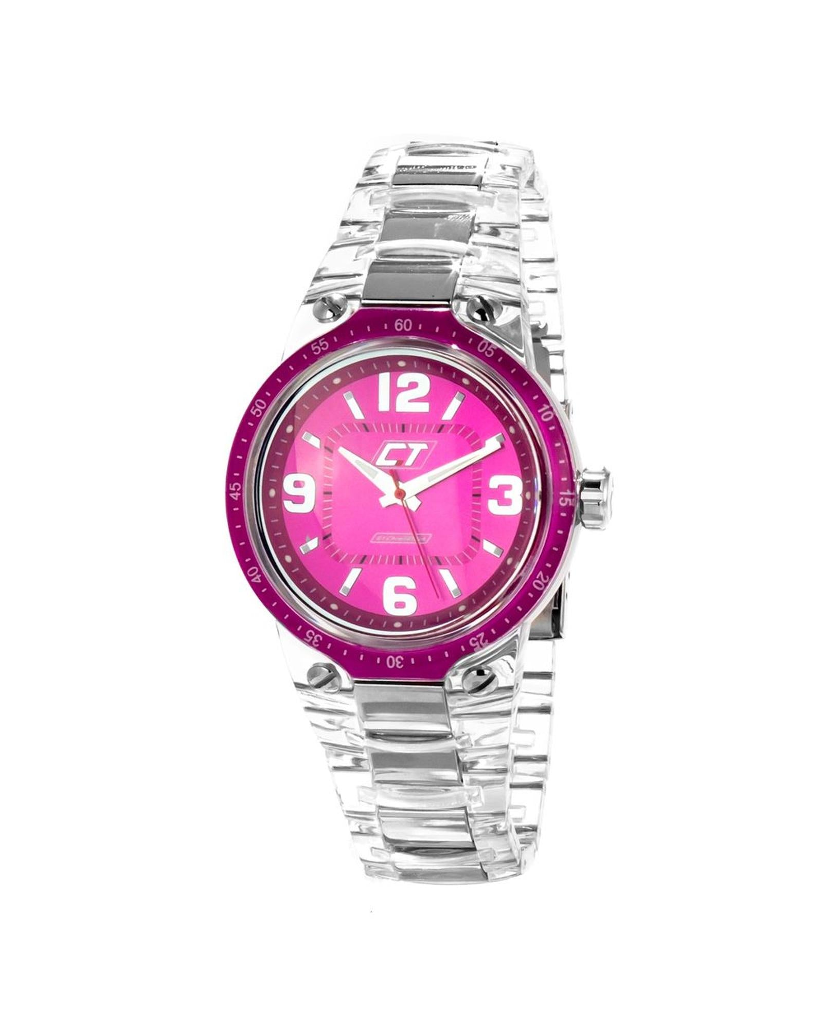 Chronotech Unisex's Transparent Polycarbonate Watch - One Size