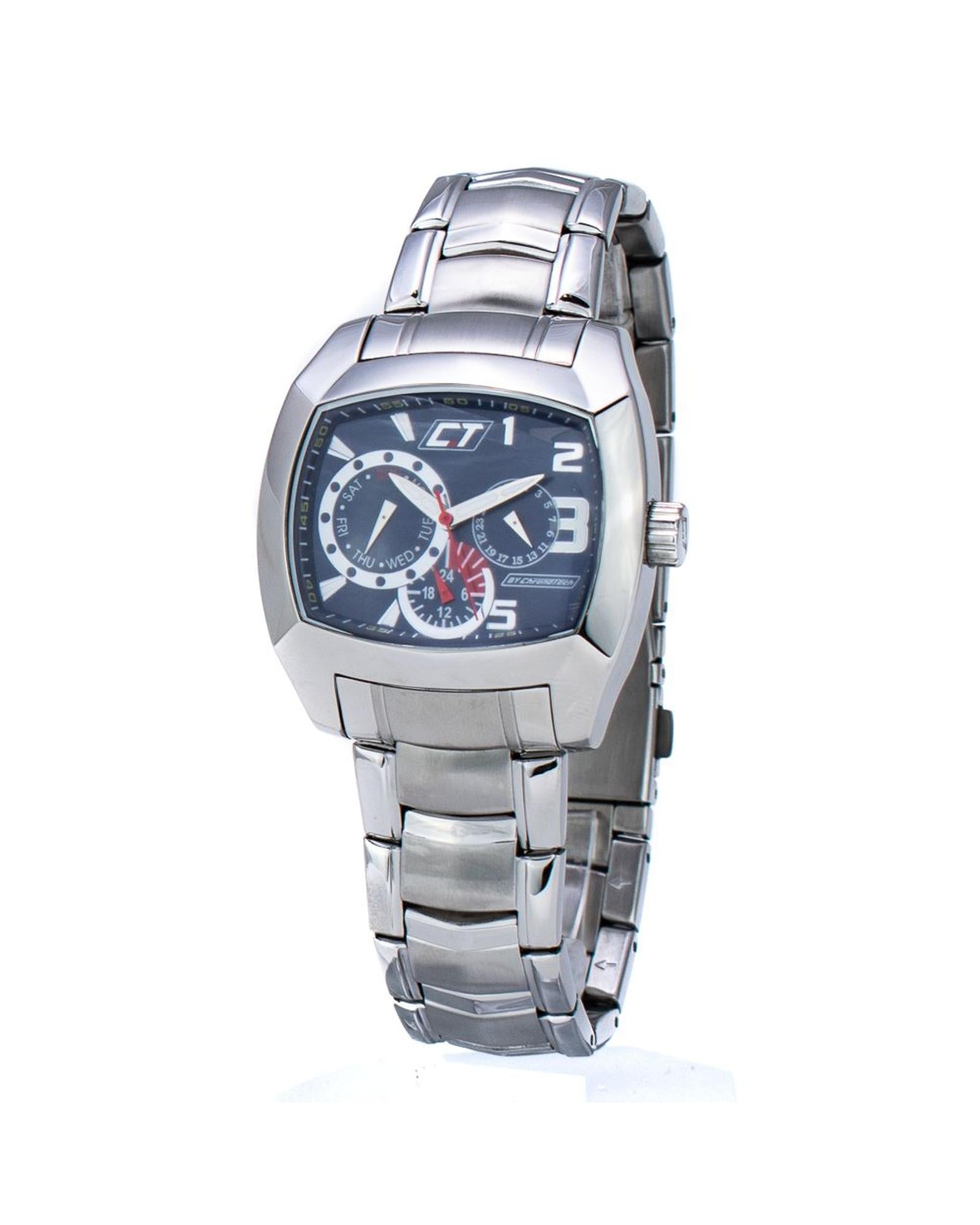 Chronotech Men's Silver Steel Watch - One Size