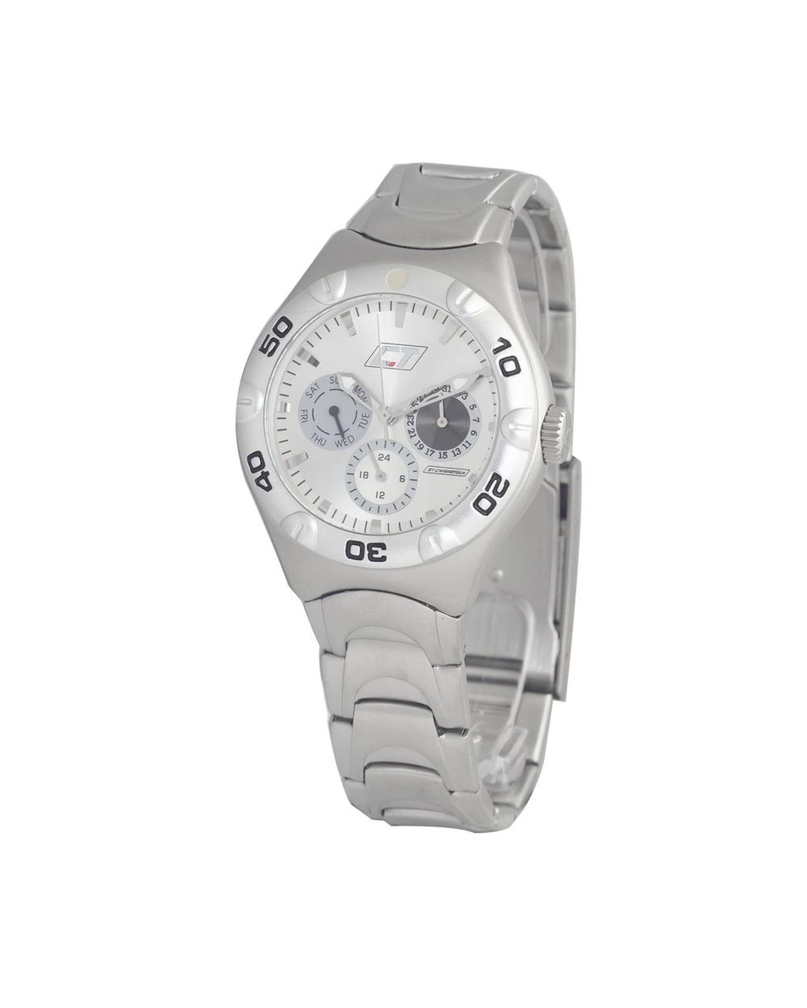 Chronotech Unisex's Silver Steel Watch - One Size