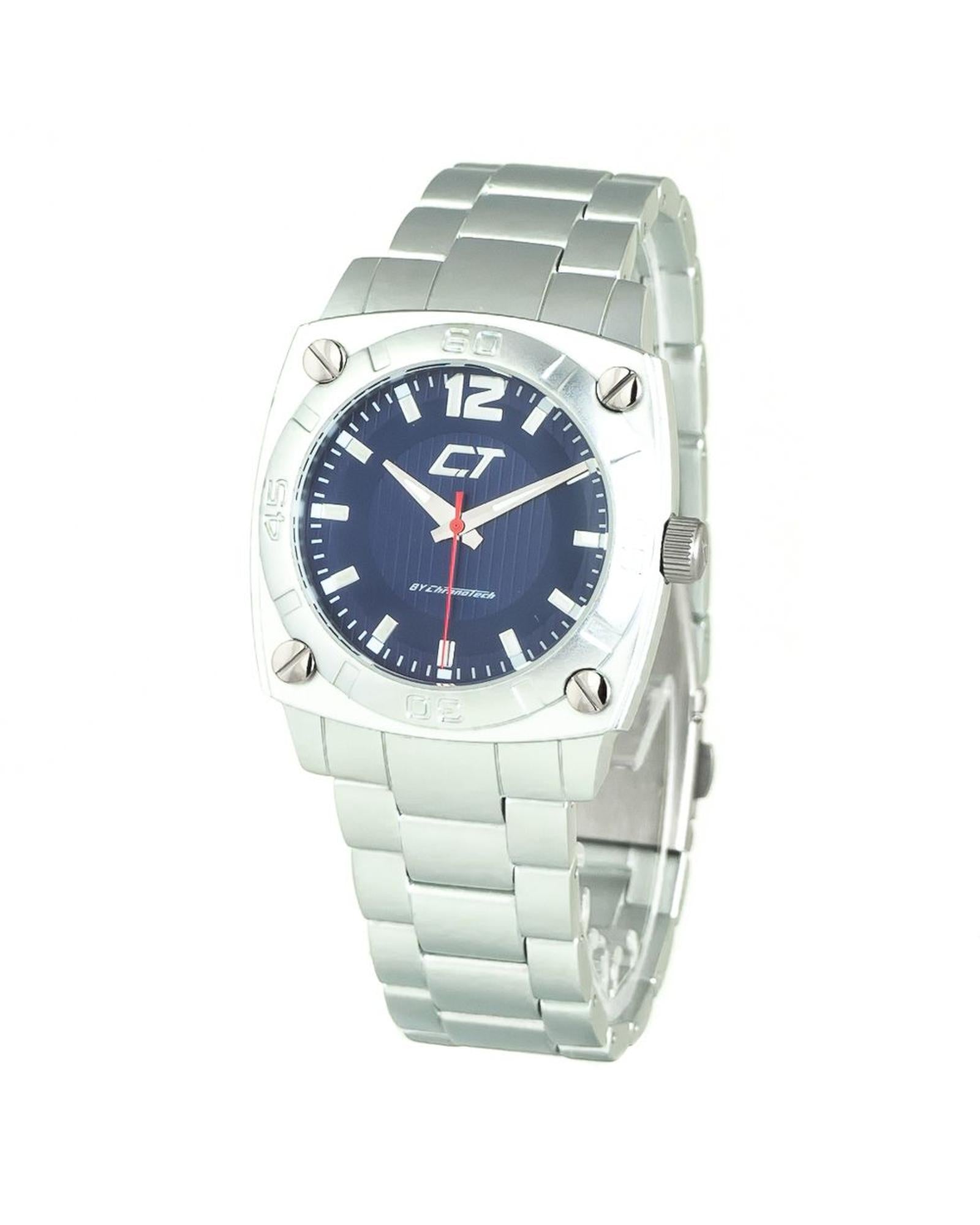 Chronotech Unisex's Silver Steel Watch - One Size