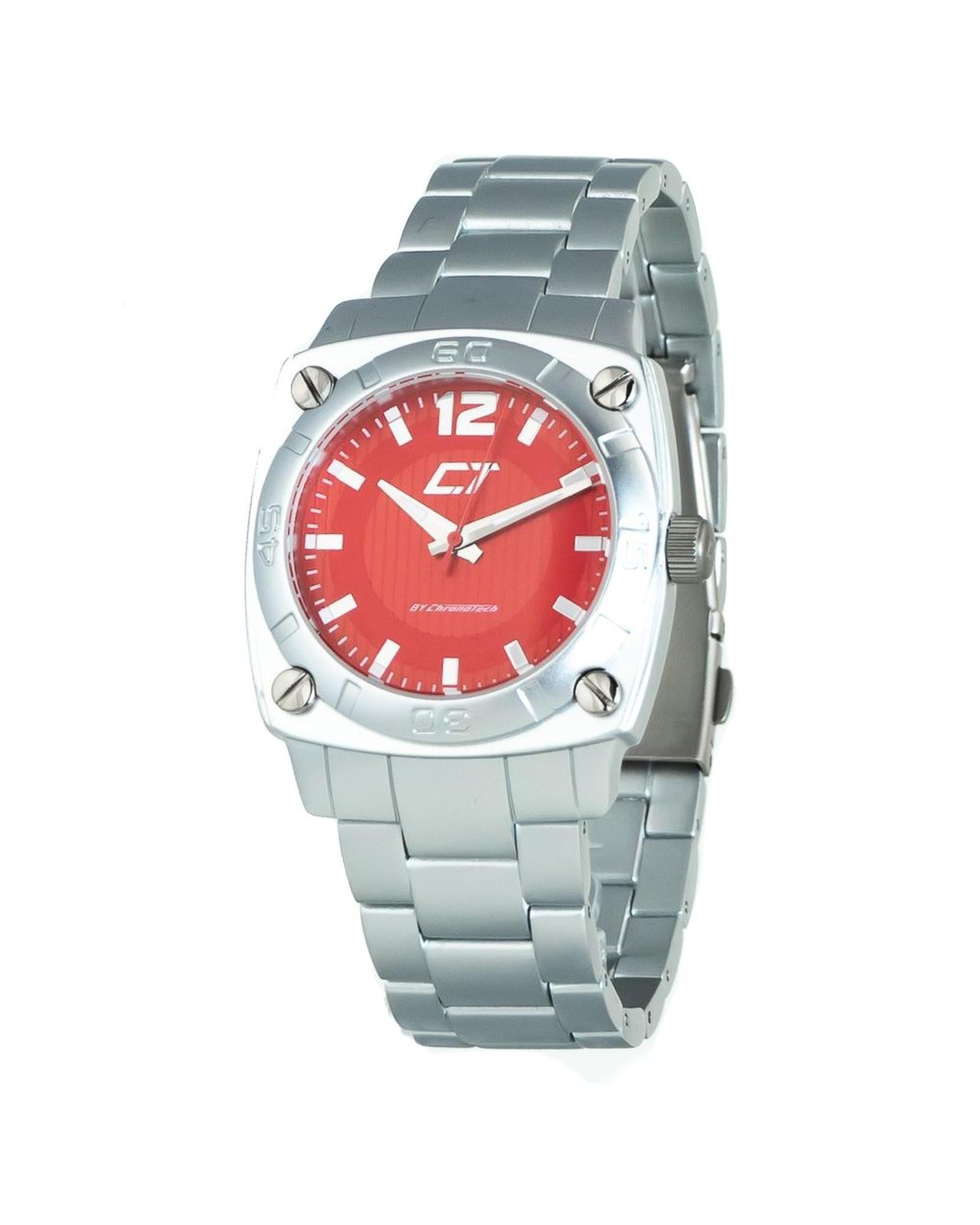 Chronotech Unisex's Silver Steel Watch - One Size