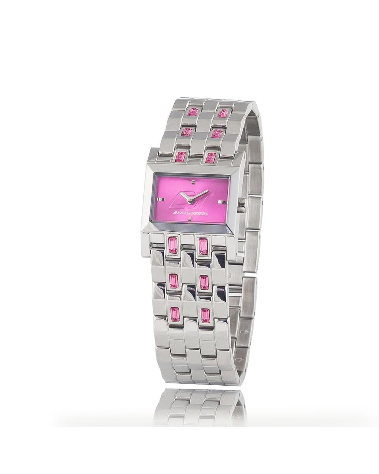 Chronotech Women's Silver Steel Watch - One Size