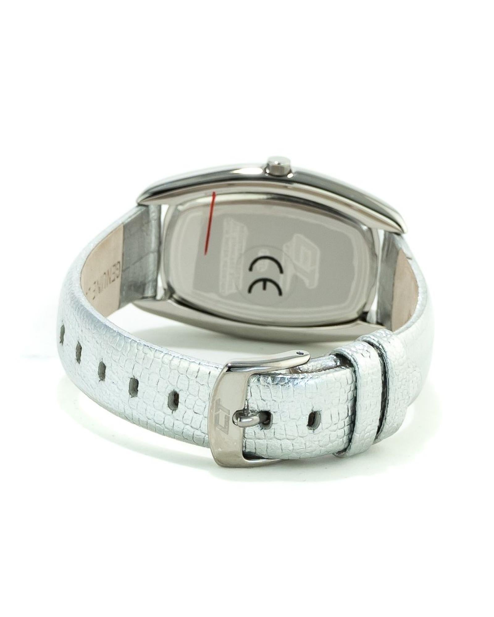 Chronotech Women's Silver Leather Watch - One Size