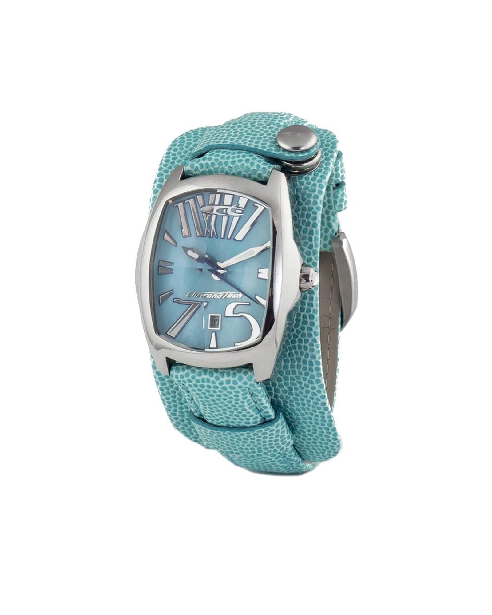 Chronotech Women's Blue Leather Watch - One Size