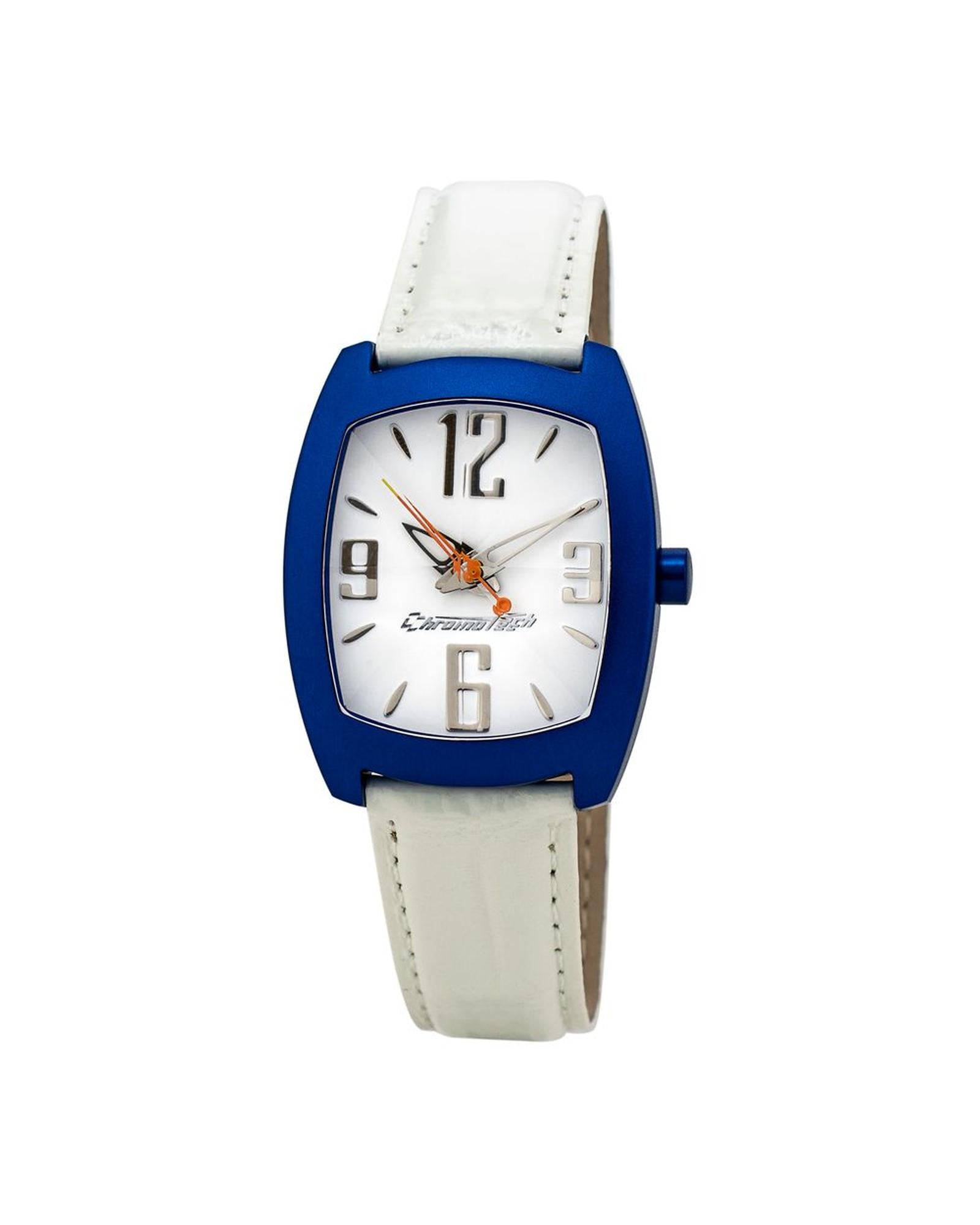Chronotech Men's White Leather Watch - One Size