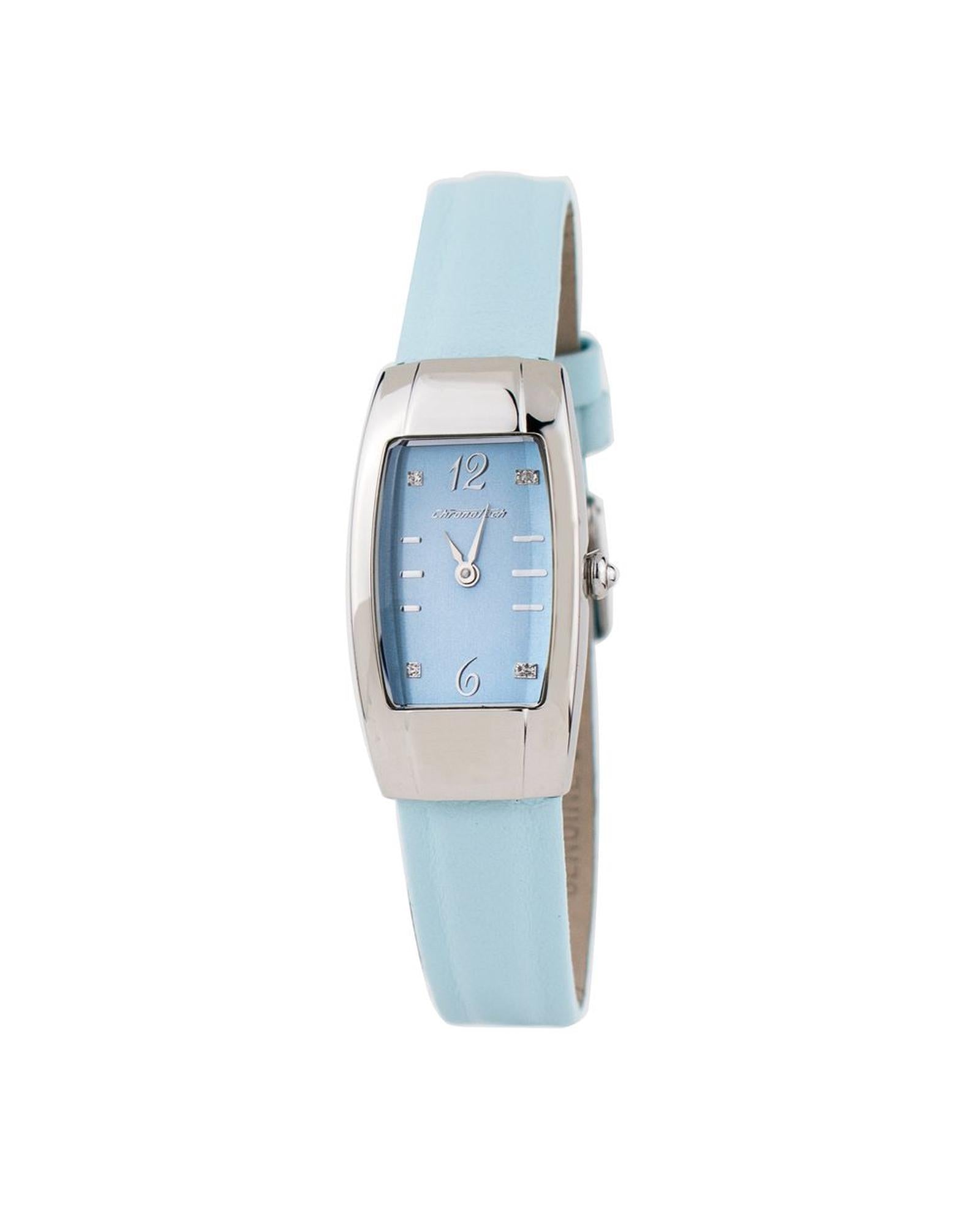 Chronotech Women's Blue Leather Watch - One Size