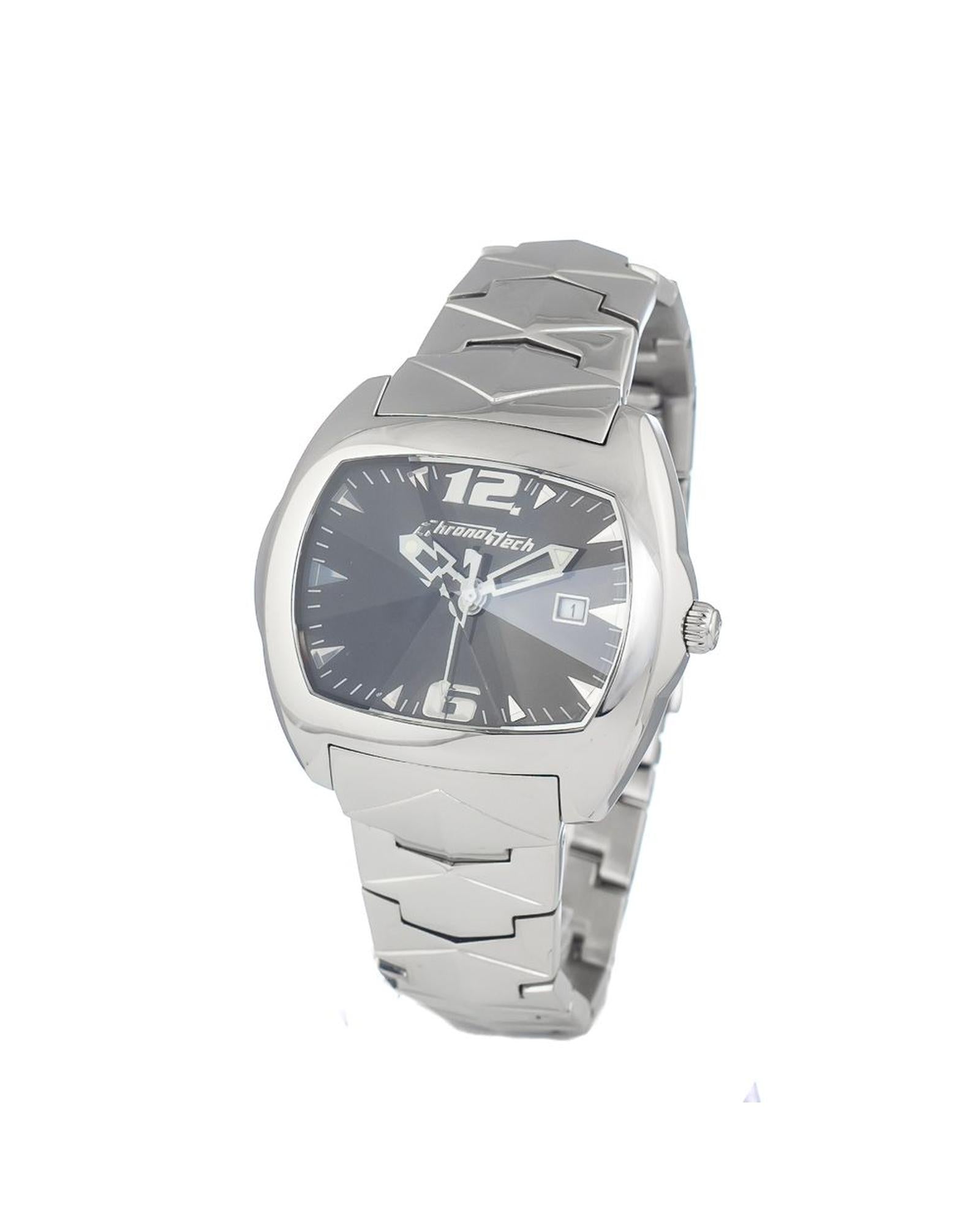 Chronotech Men's Silver Steel Watch - One Size
