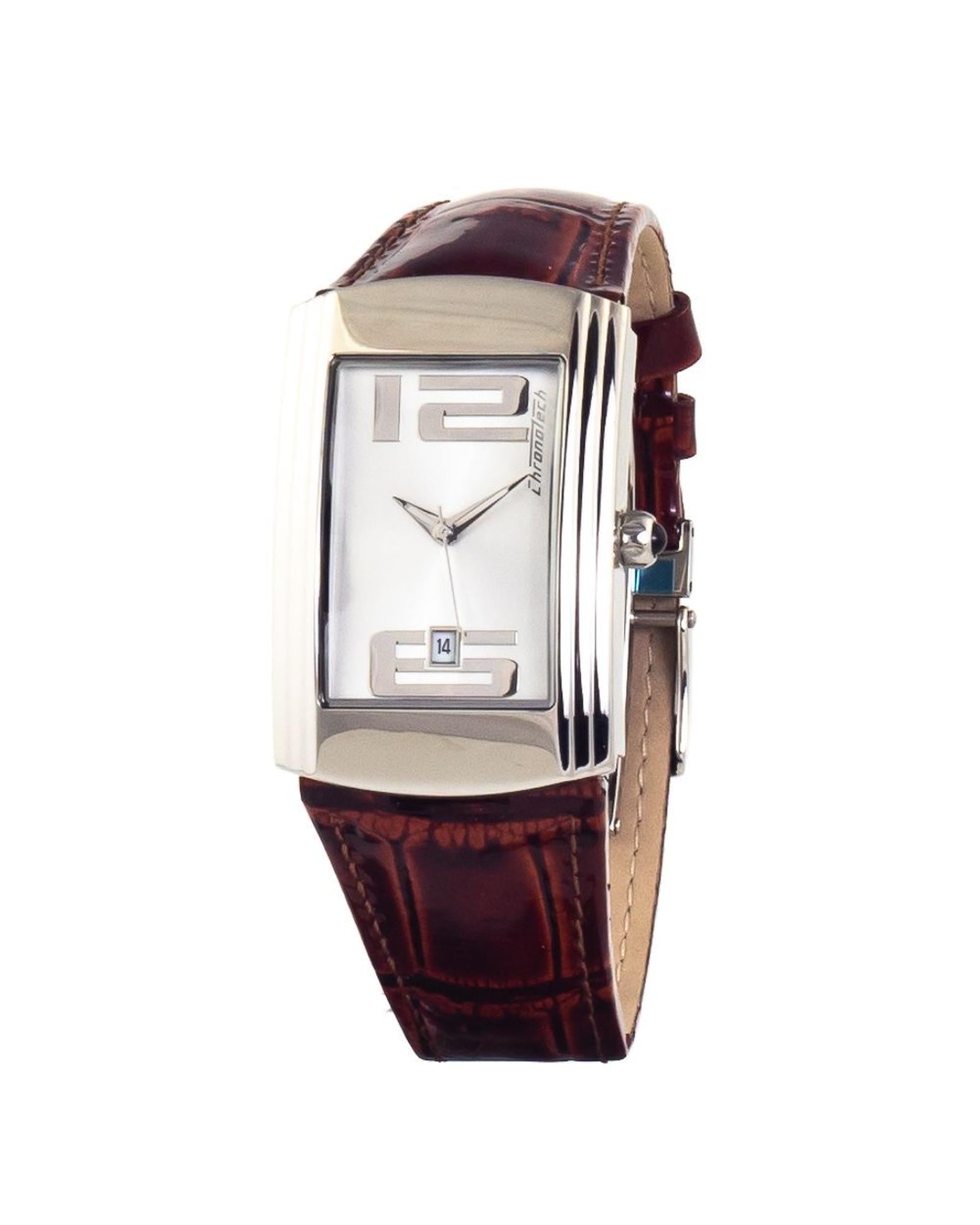 Chronotech Unisex's Brown Leather Watch - One Size