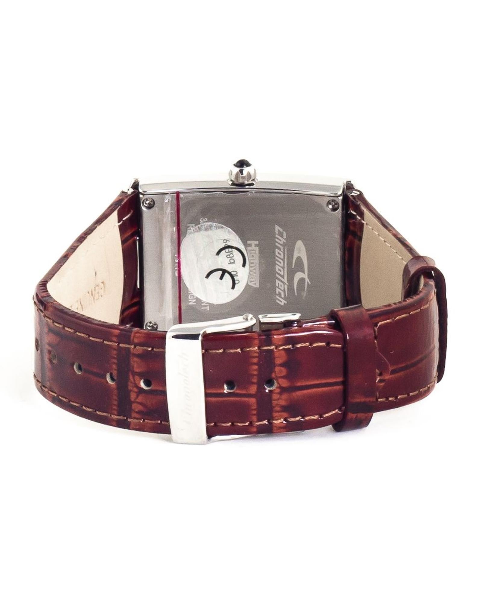 Chronotech Unisex's Brown Leather Watch - One Size