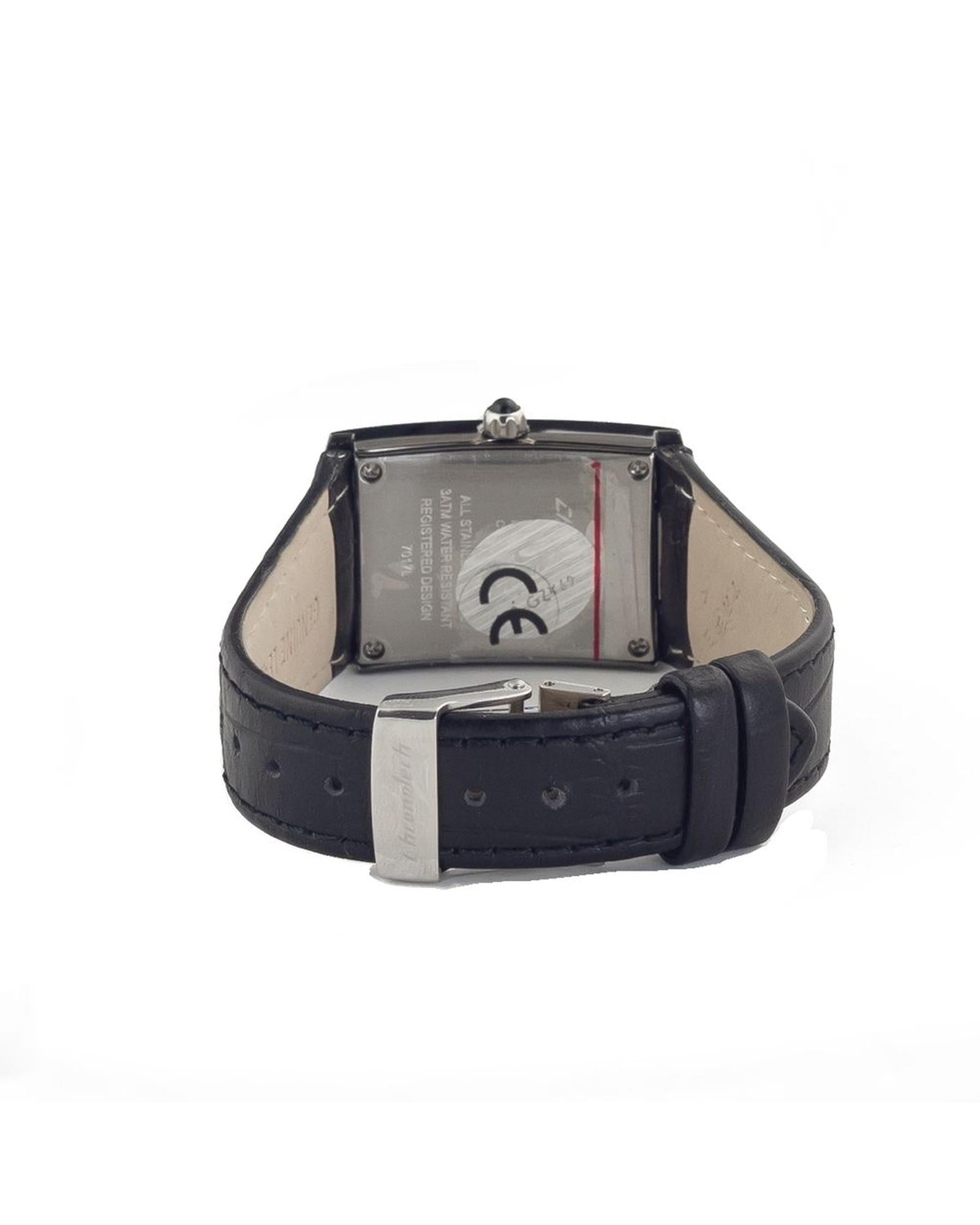 Chronotech Women's Black Leather Watch - One Size