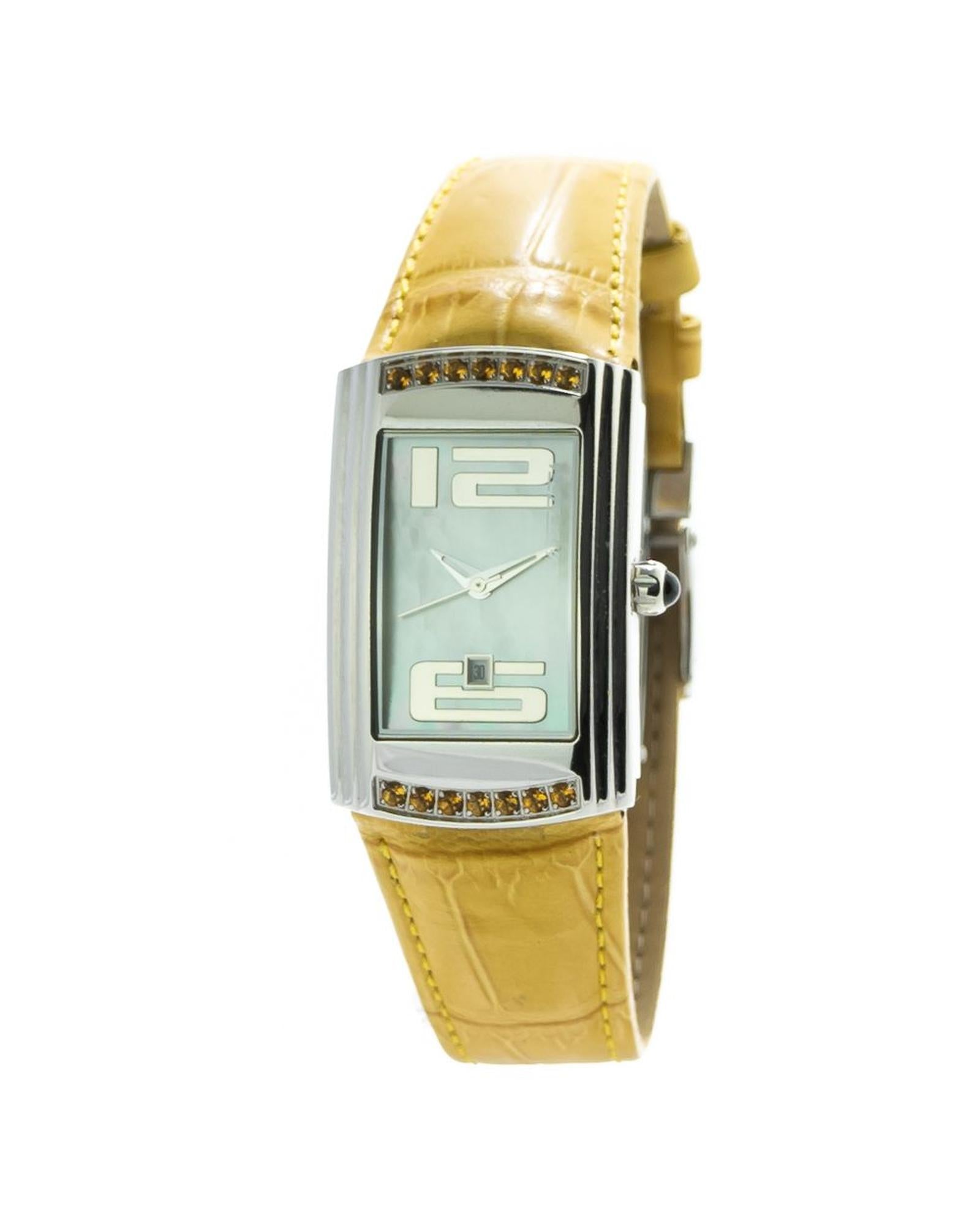 Chronotech Women's Yellow Leather Watch - One Size