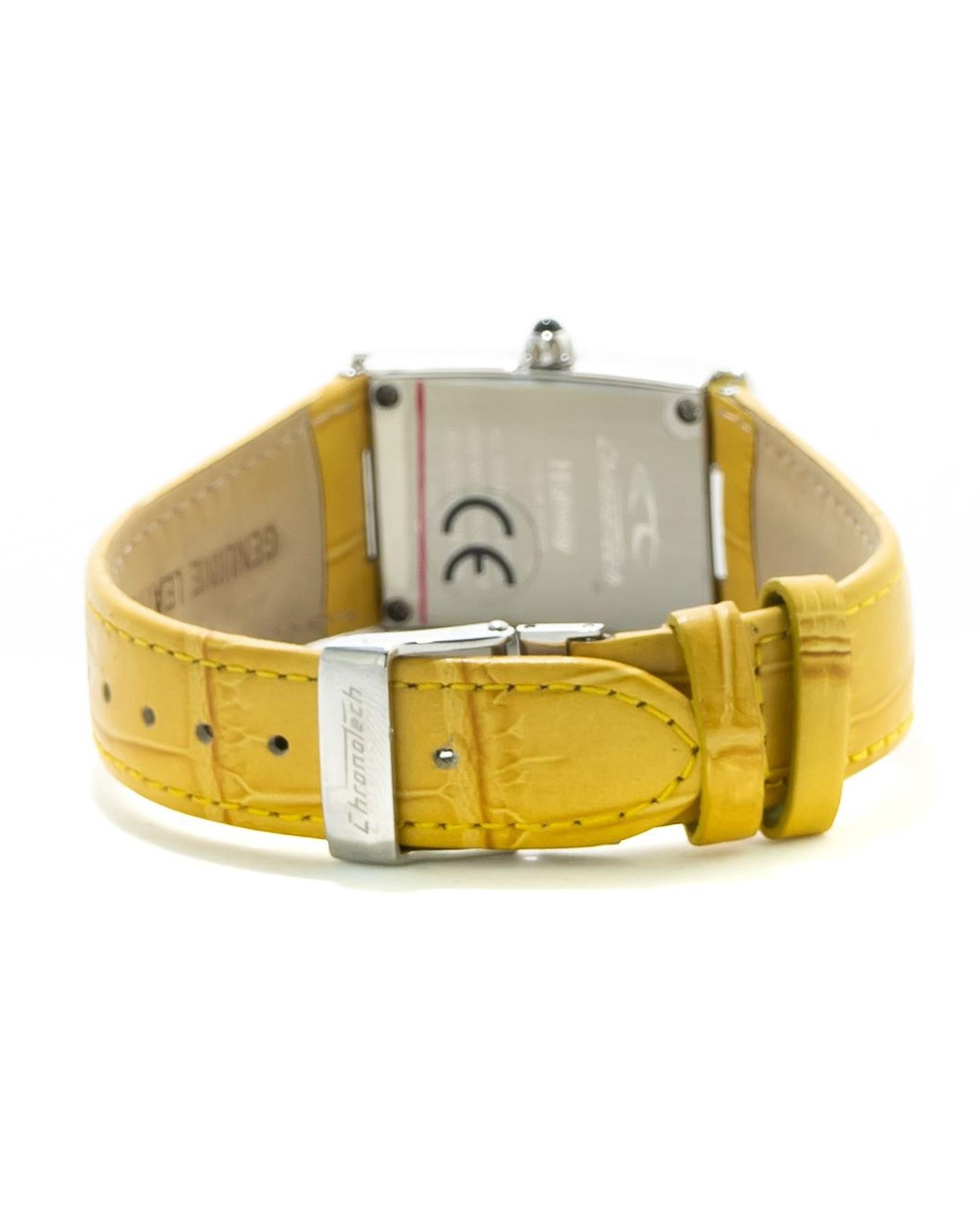 Chronotech Women's Yellow Leather Watch - One Size