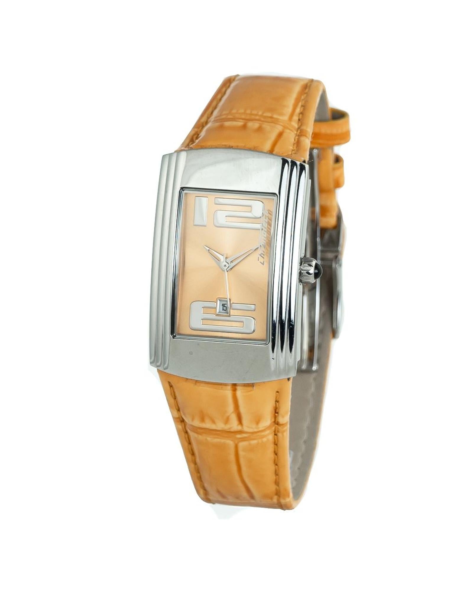 Chronotech Women's Orange Leather Watch - One Size