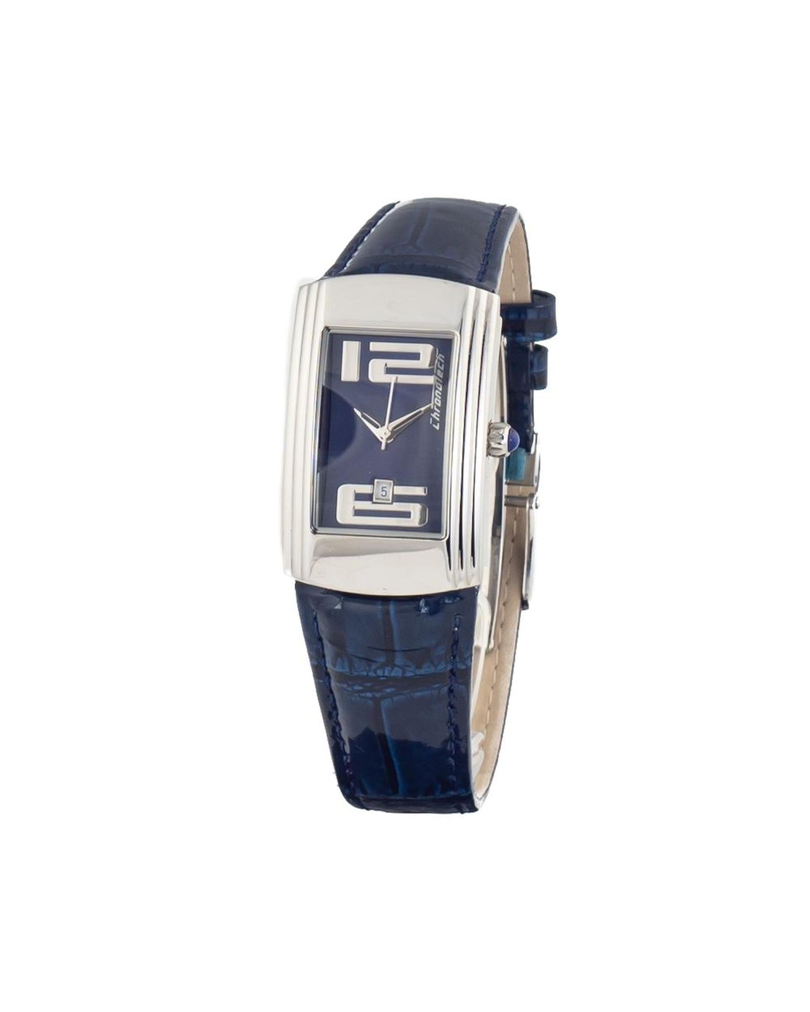 Chronotech Women's Blue Leather Watch - One Size