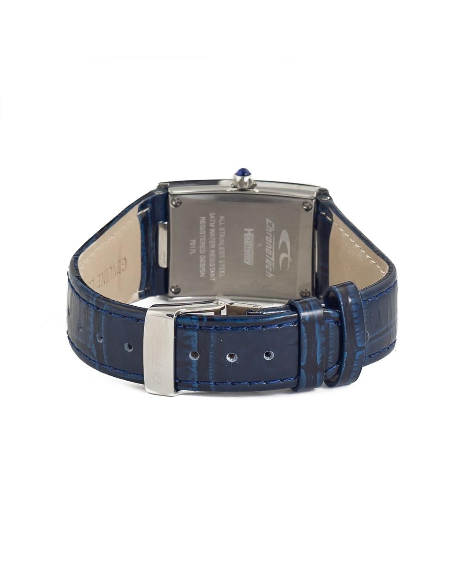 Chronotech Women's Blue Leather Watch - One Size