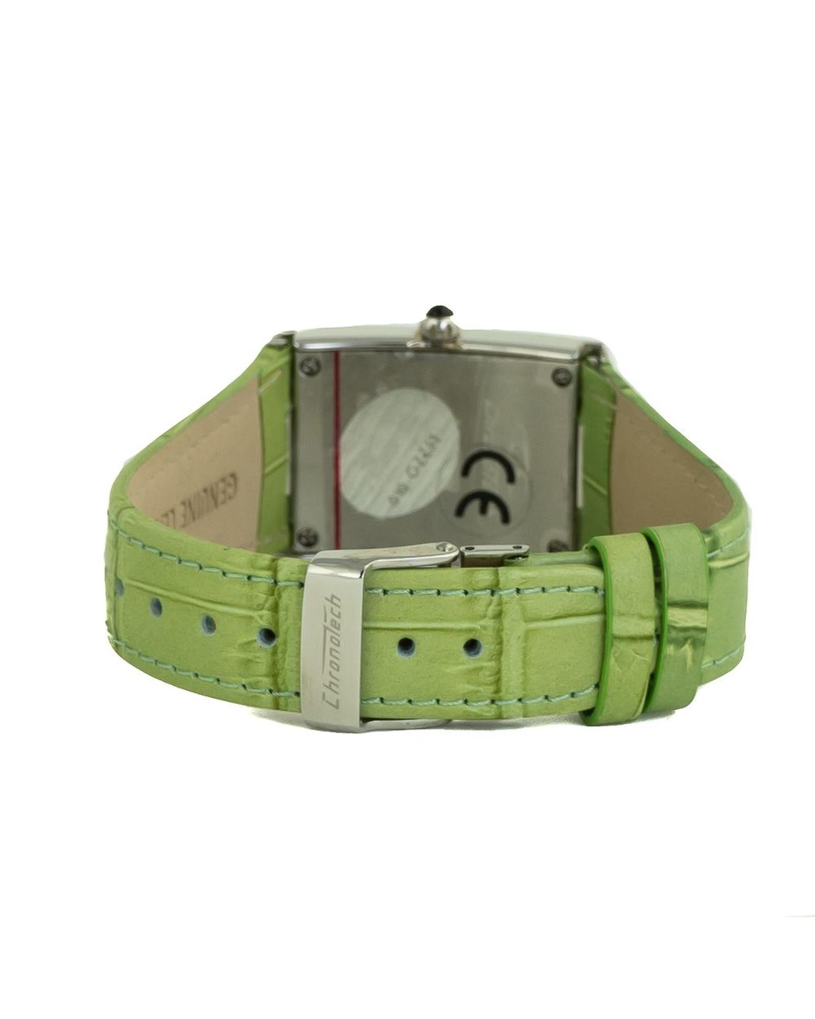 Chronotech Women's Green Leather Watch - One Size