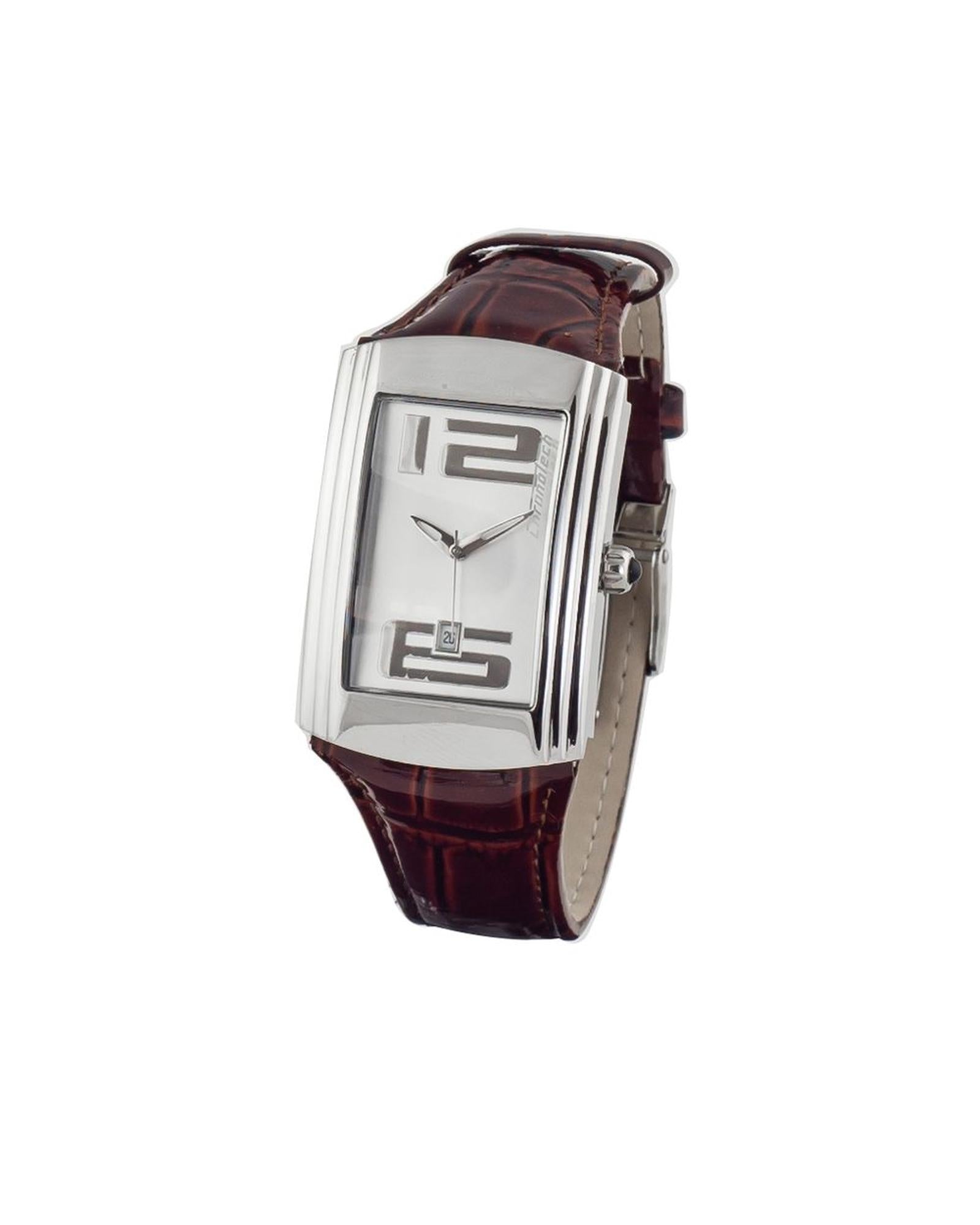 Chronotech Unisex's Brown Leather Watch - One Size
