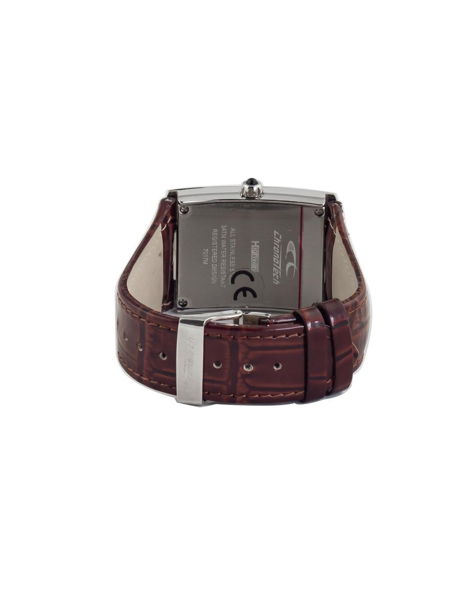 Chronotech Unisex's Brown Leather Watch - One Size