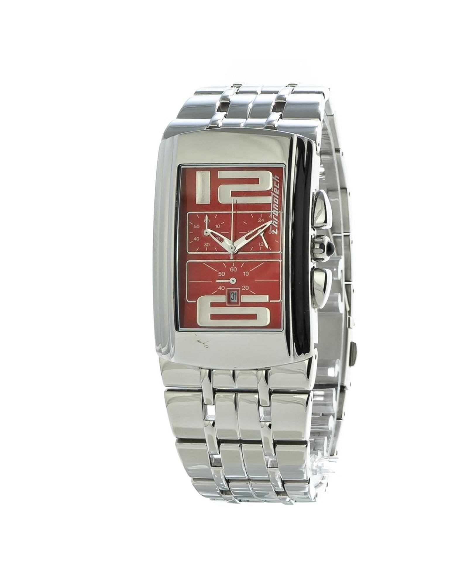 Chronotech Unisex's Silver Steel Watch - One Size
