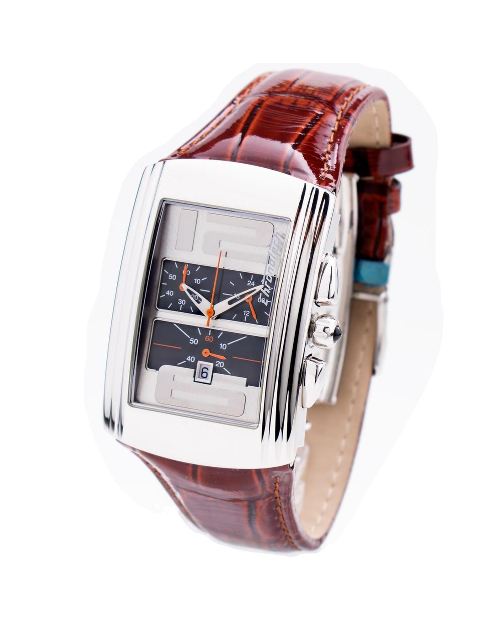 Chronotech Men's Brown Leather Watch - One Size
